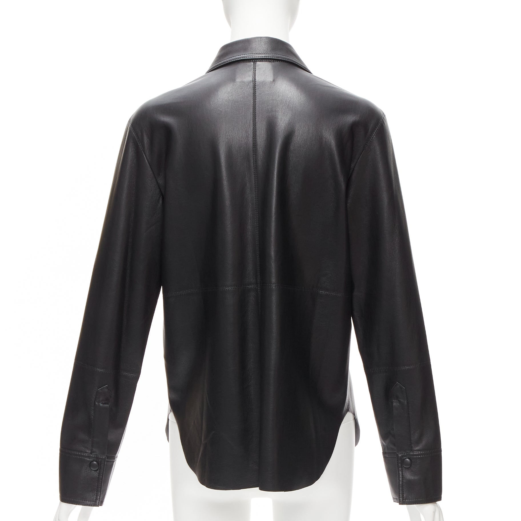Nanushka Vegan Leather Shirt - Side view