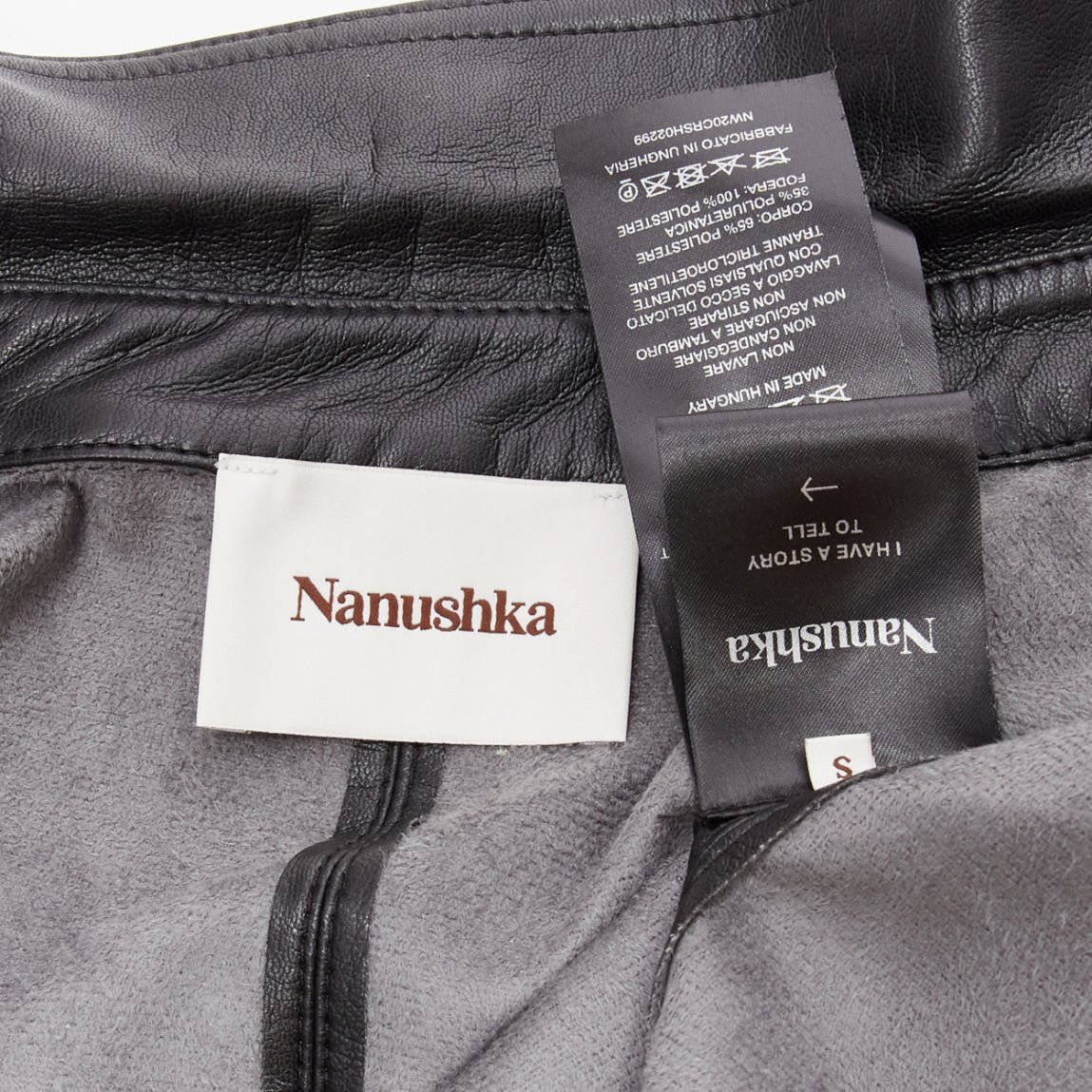 Nanushka Vegan Leather Shirt - Image 11