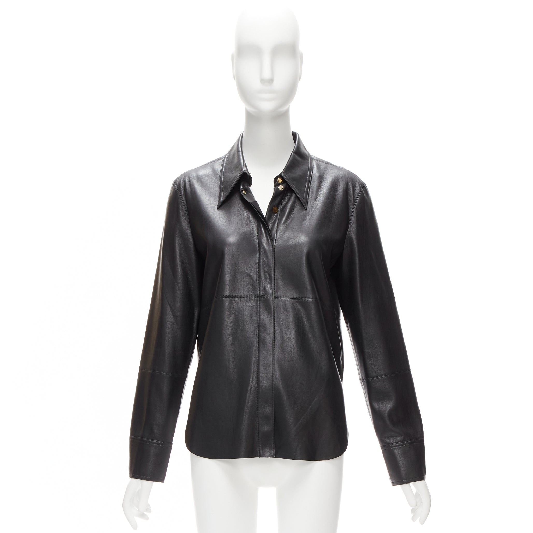 Nanushka Vegan Leather Shirt - Image 12