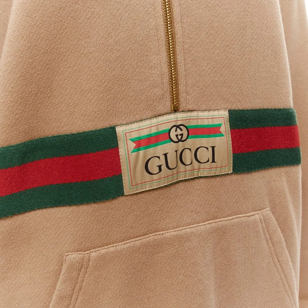 Gucci Vintage Logo Pullover Beige Cotton Never worn - Back View