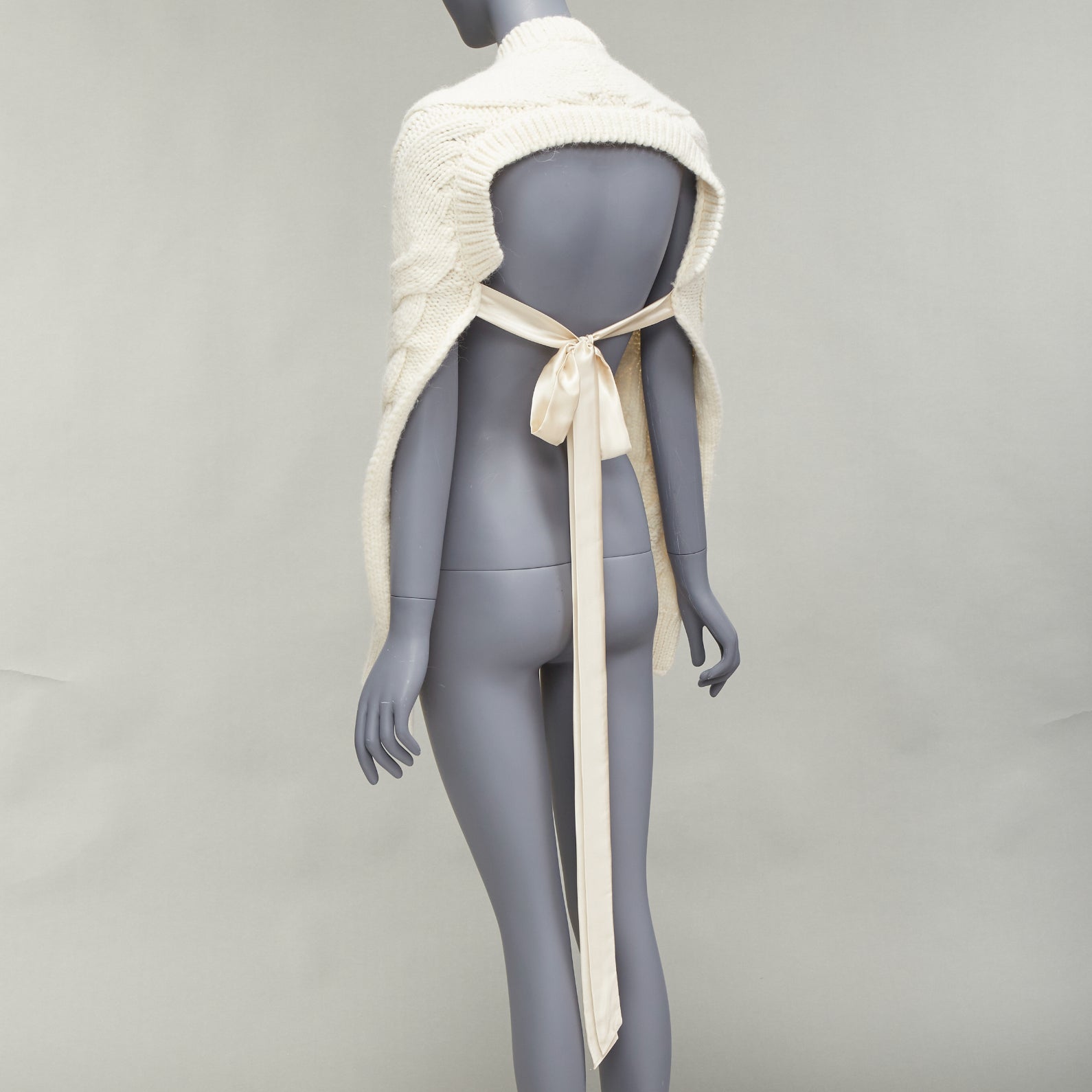 Simone Rocha Ribbon Tie Cable Top - Side view