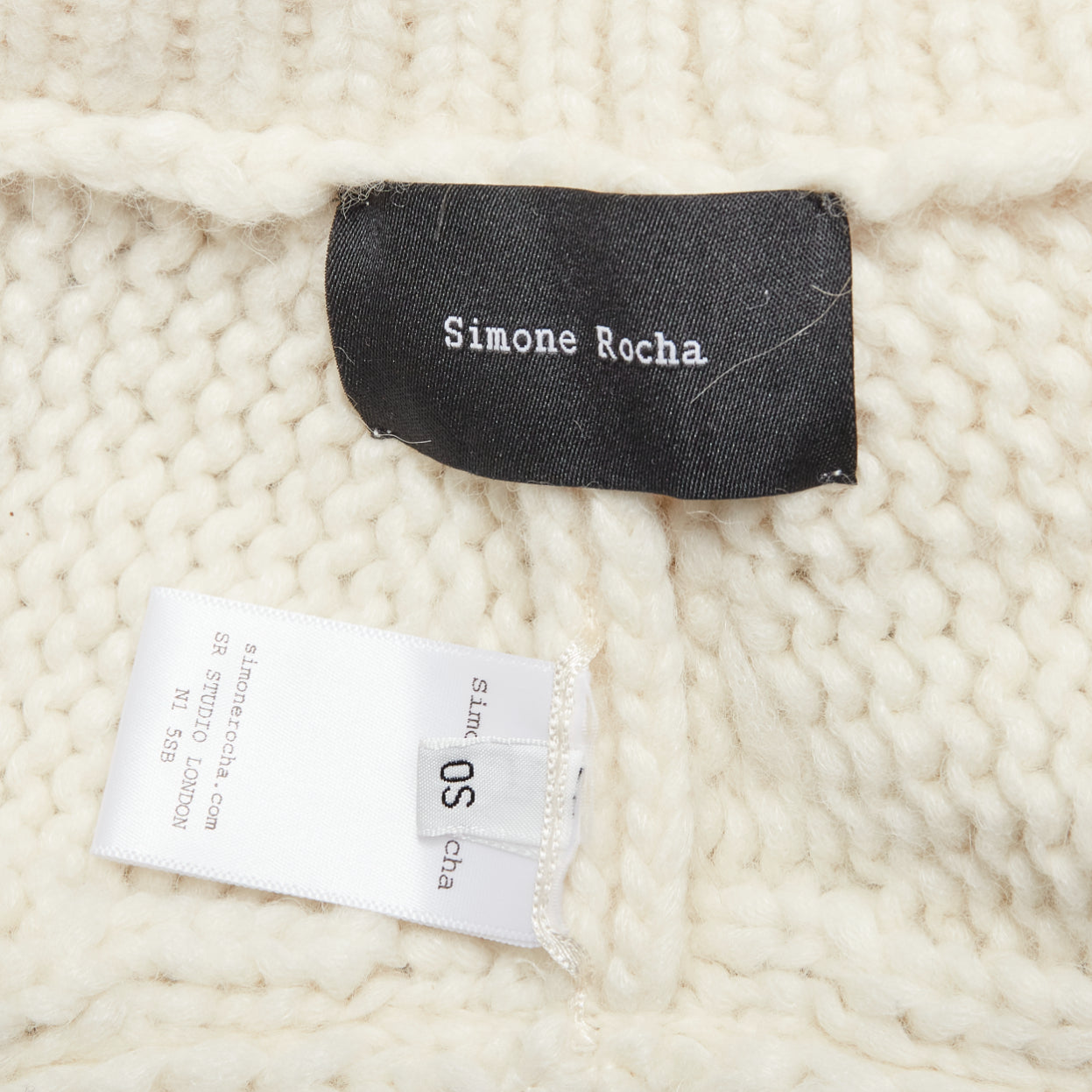 Simone Rocha Ribbon Tie Cable Top - Image 10