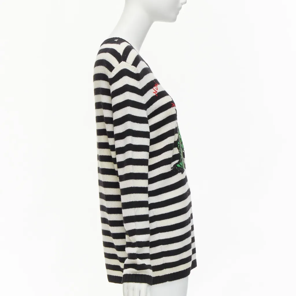 Dior Dinosaur Sweater Black Cashmere Never worn - Model View