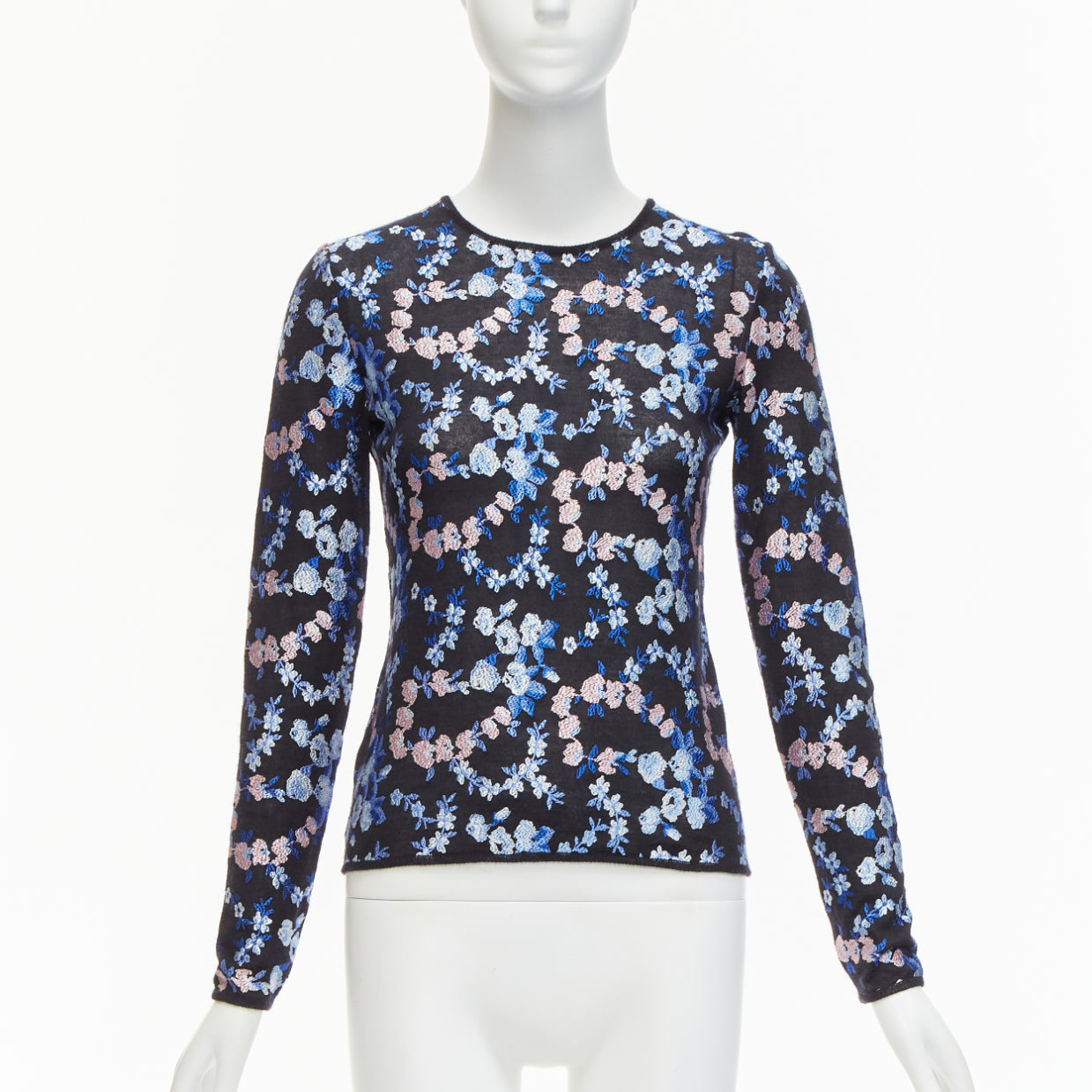 Giambattista Valli Floral Embroidery Top