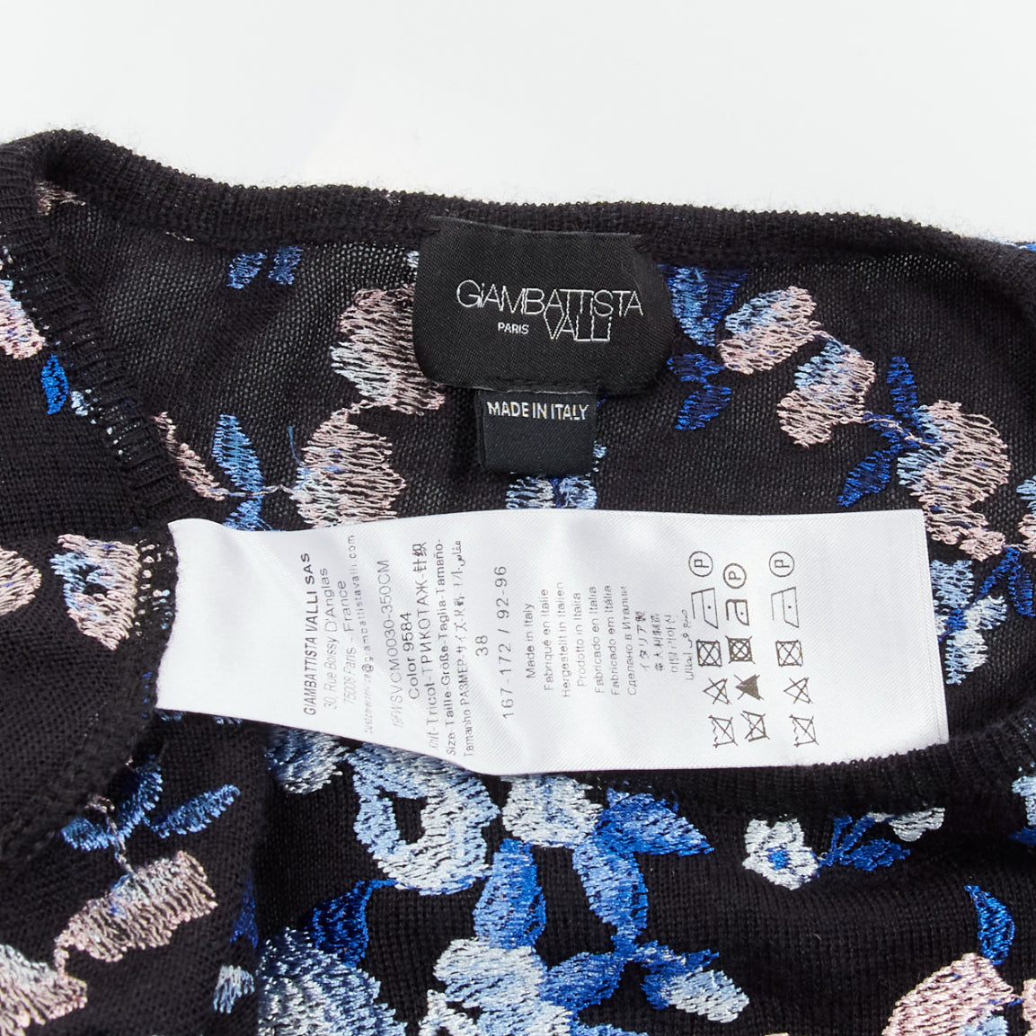 Giambattista Valli Floral Embroidery Top - Image 10