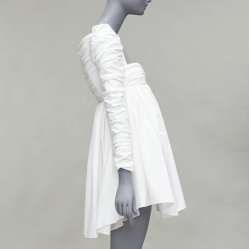 Khaite Sueanne White Cotton Very good - Model View