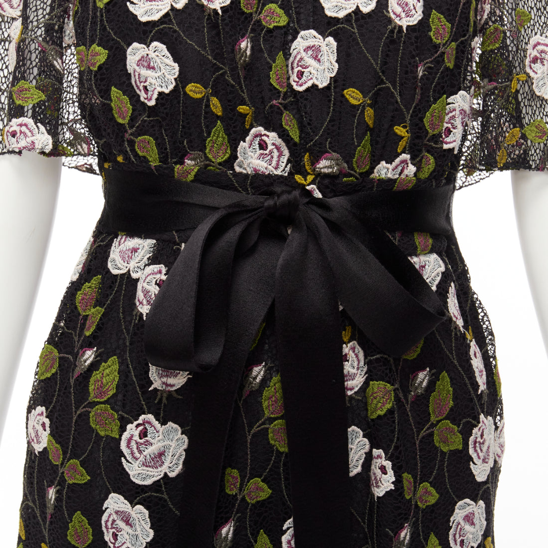 Giambattista Valli Lace Cape Dress - Back view