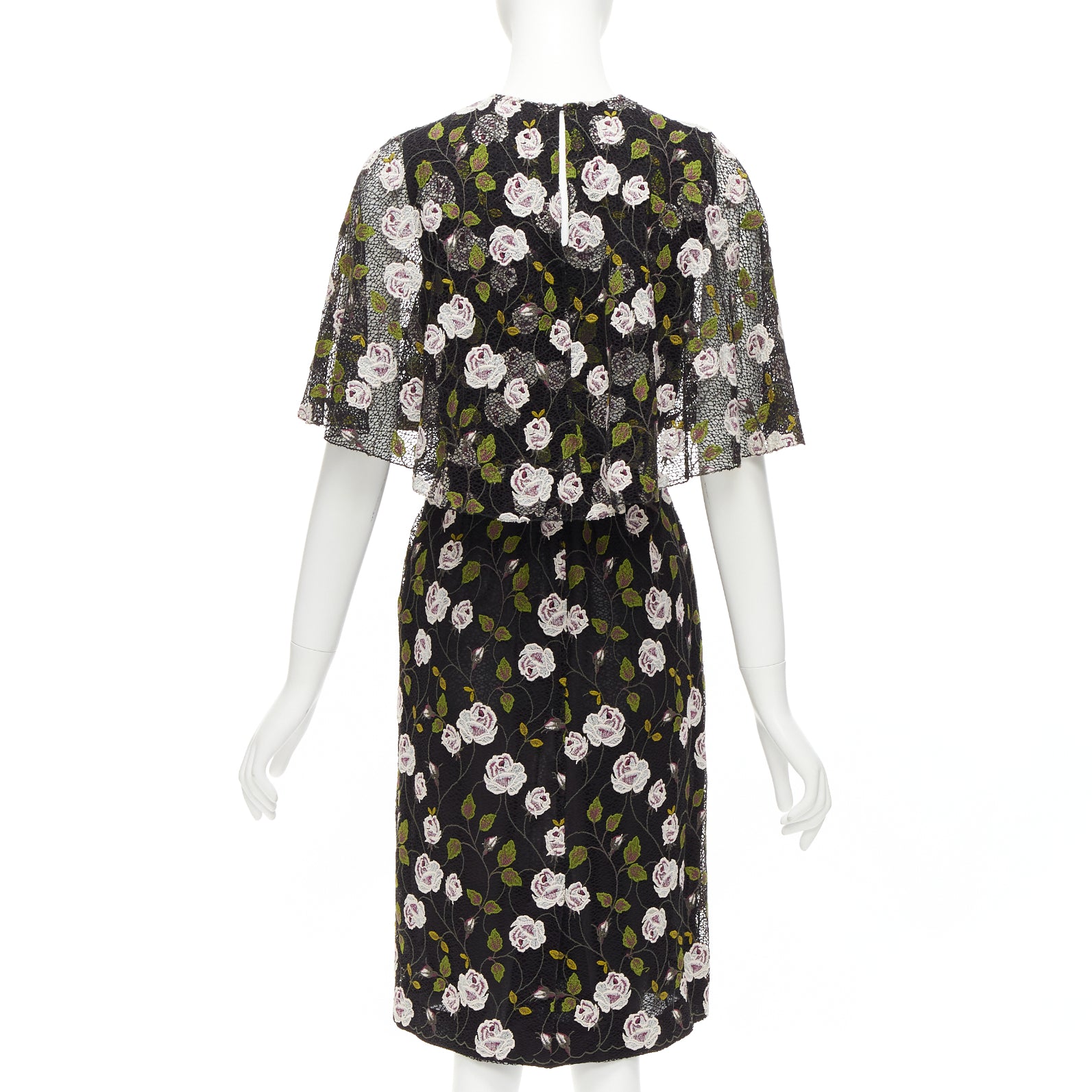 Giambattista Valli Lace Cape Dress - Side view