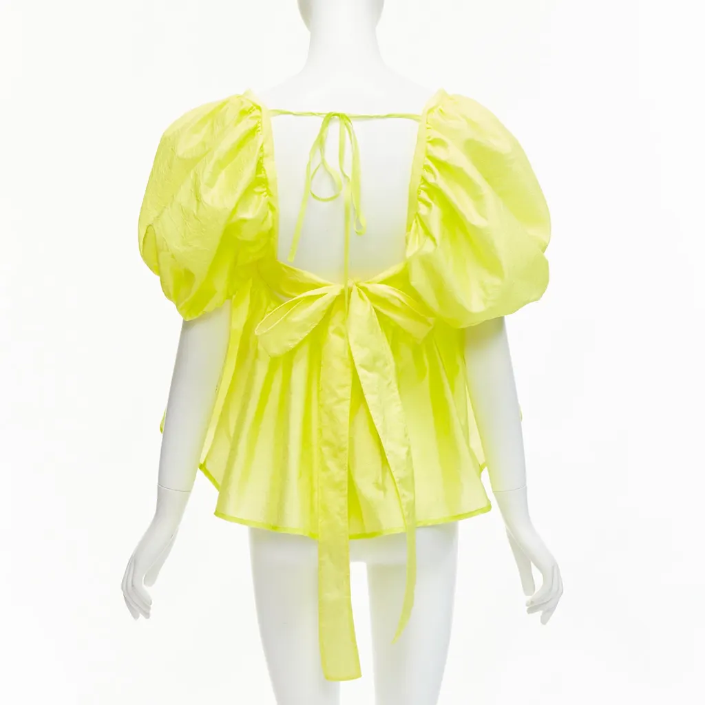 CecIlie Bahnsen Babett Yellow Polyamide Never worn, with tag - Back View