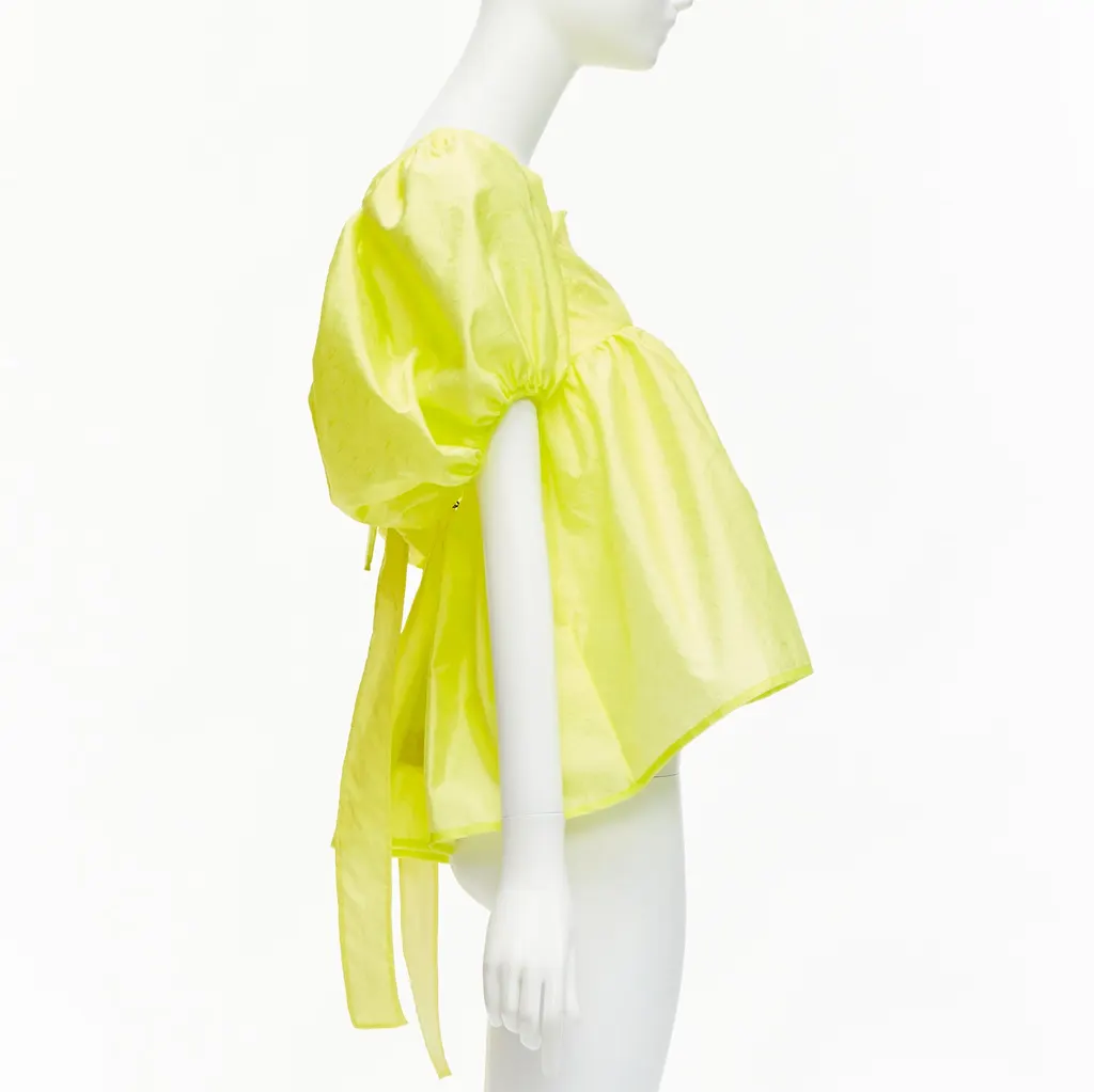 CecIlie Bahnsen Babett Yellow Polyamide Never worn, with tag - Model View