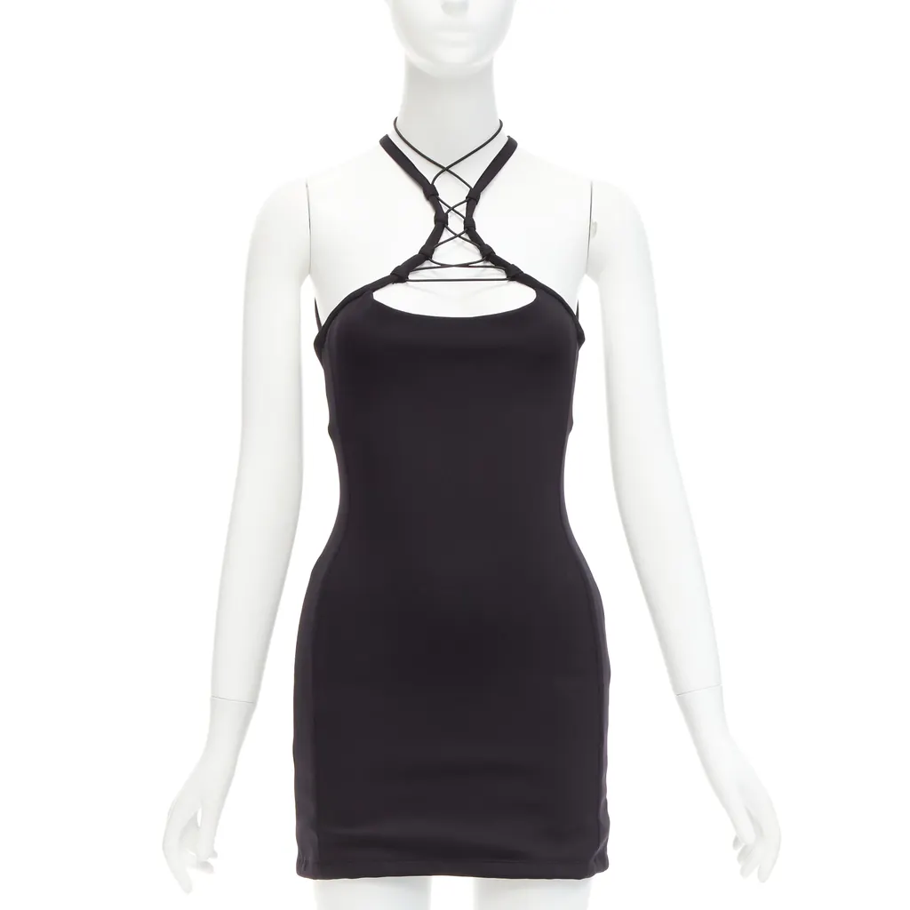 Monse Sportif Halter Dress Black Never worn, with tag - Front View