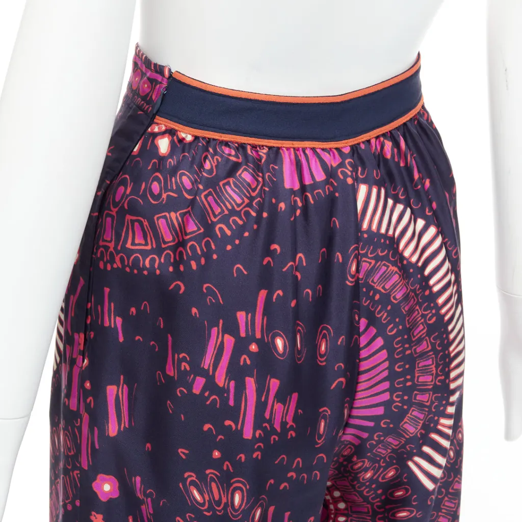 Dior Pleated Wide Pants Pink Cotton Never worn - Back View