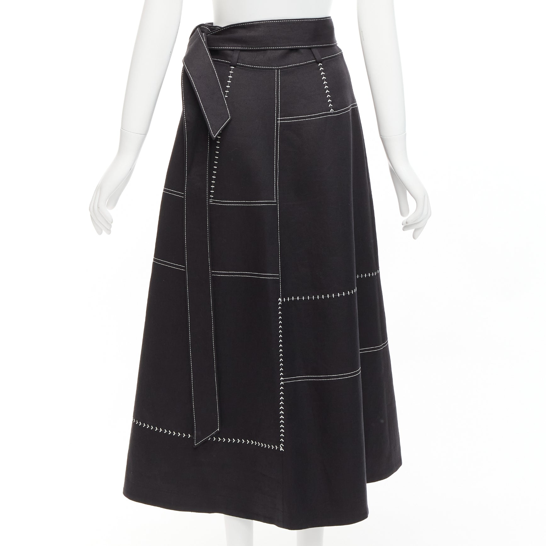 Gabriela Hearst Panel Wrap Skirt - Side view