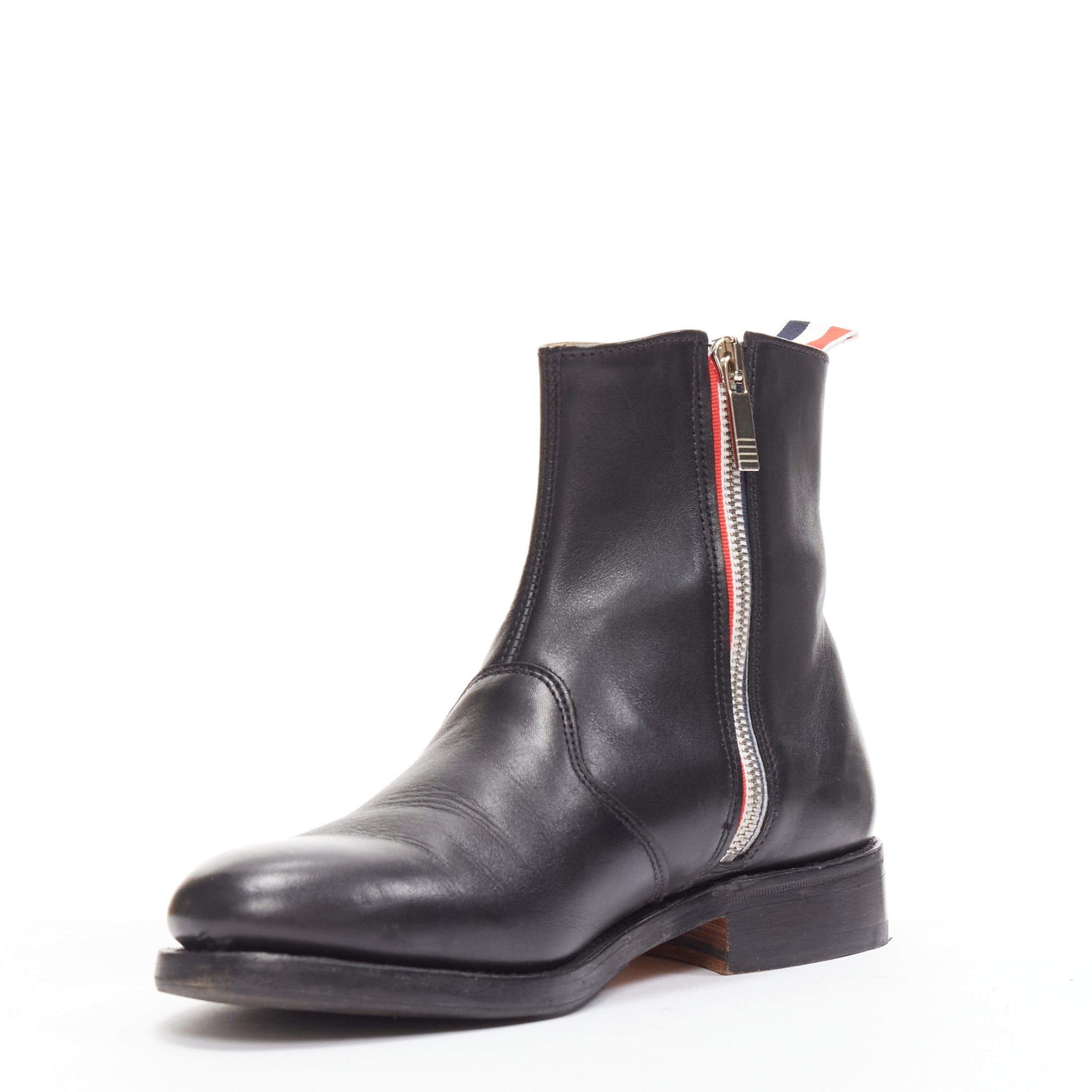 Thom Browne Minimal Tab Zip Boots - 4