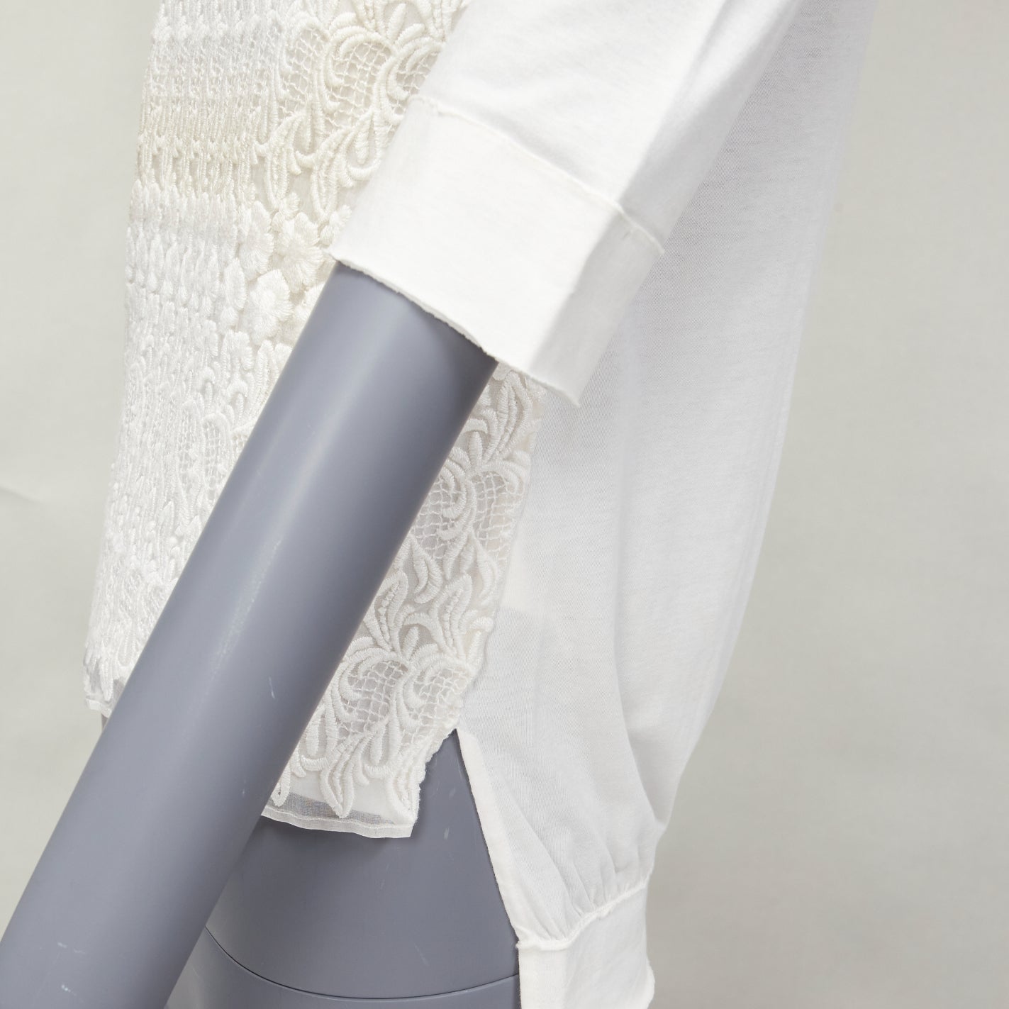 Giambattista Valli Lace Overlay Tee - Back view