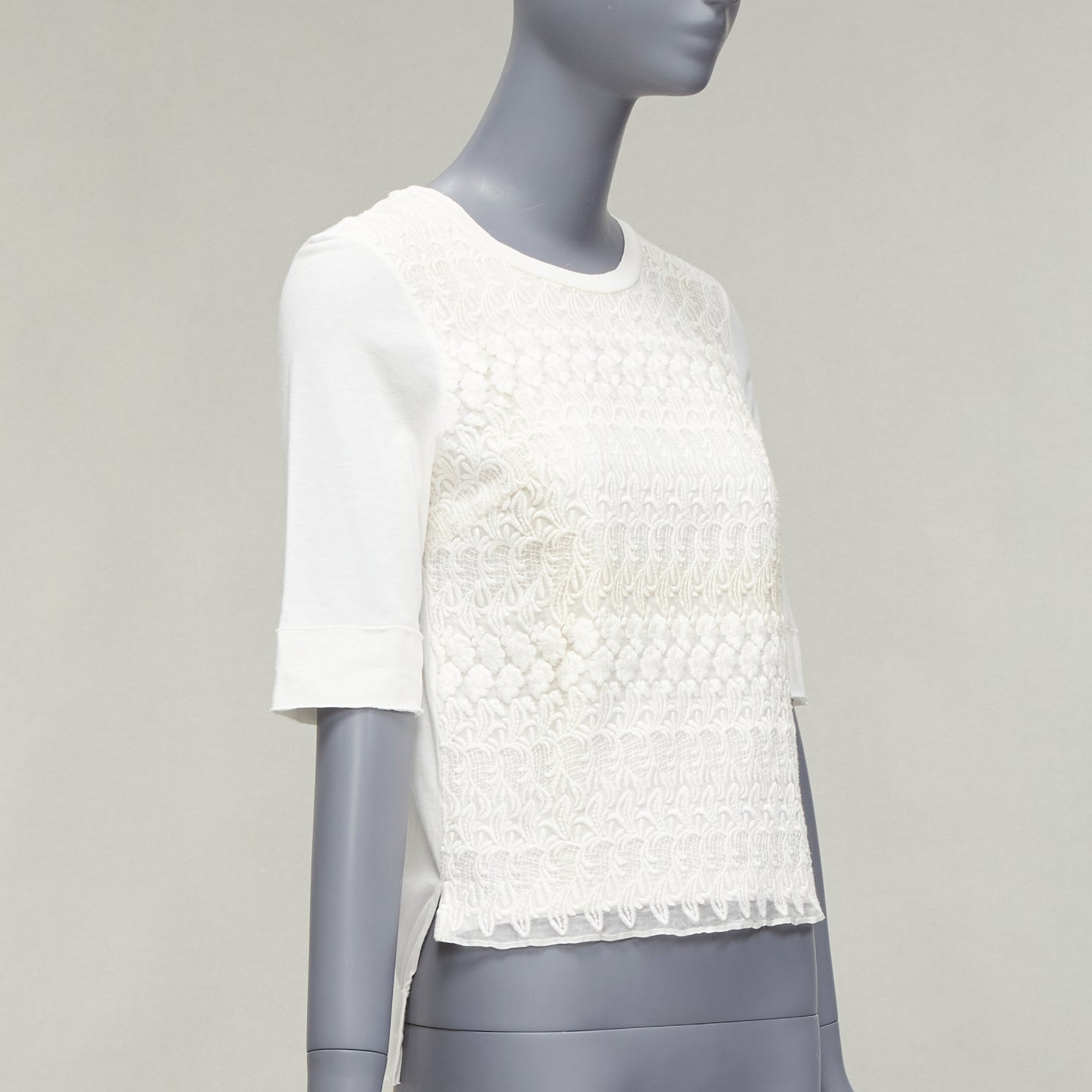 Giambattista Valli Lace Overlay Tee - Image 6