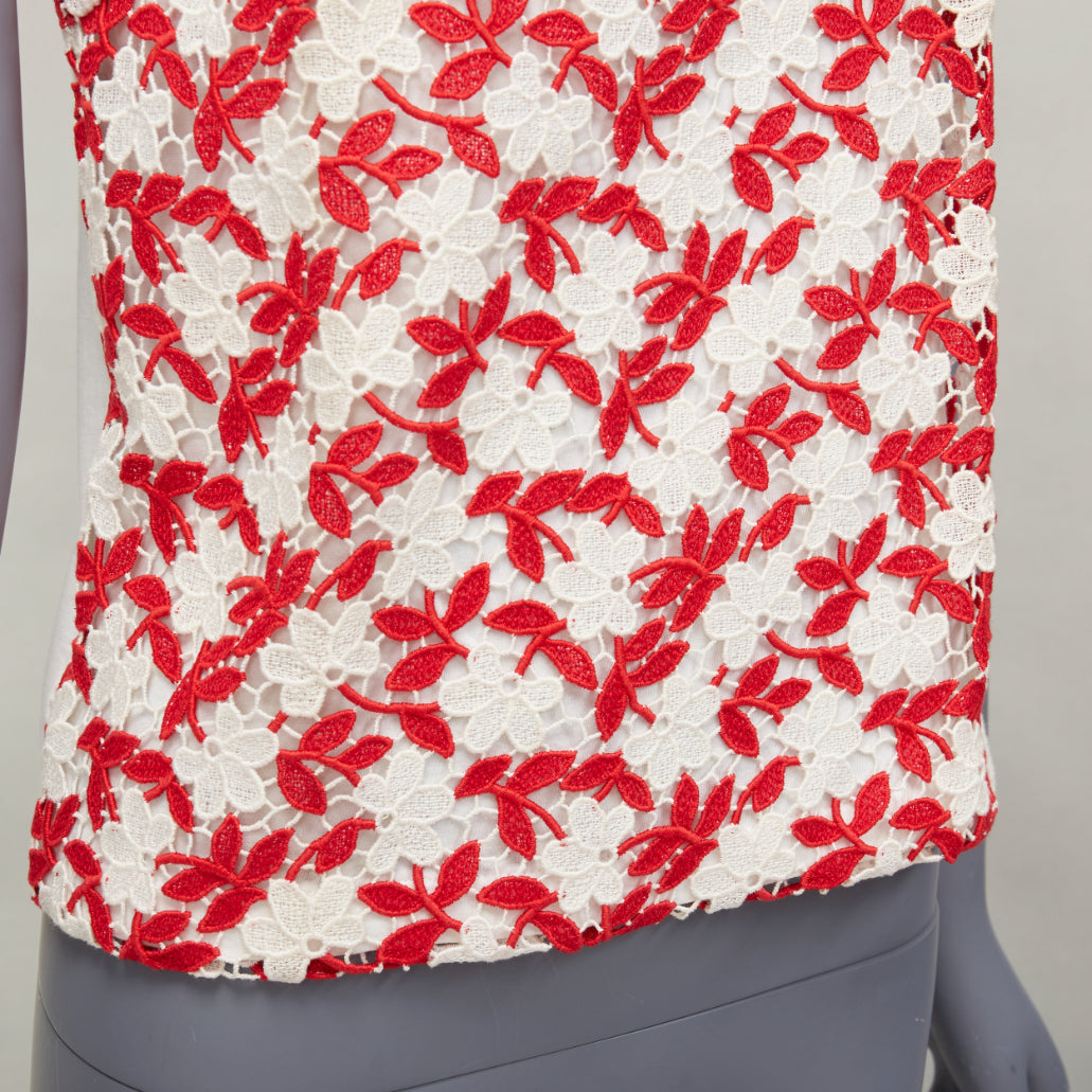 Giambattista Valli Lace Strap Tank - Back view