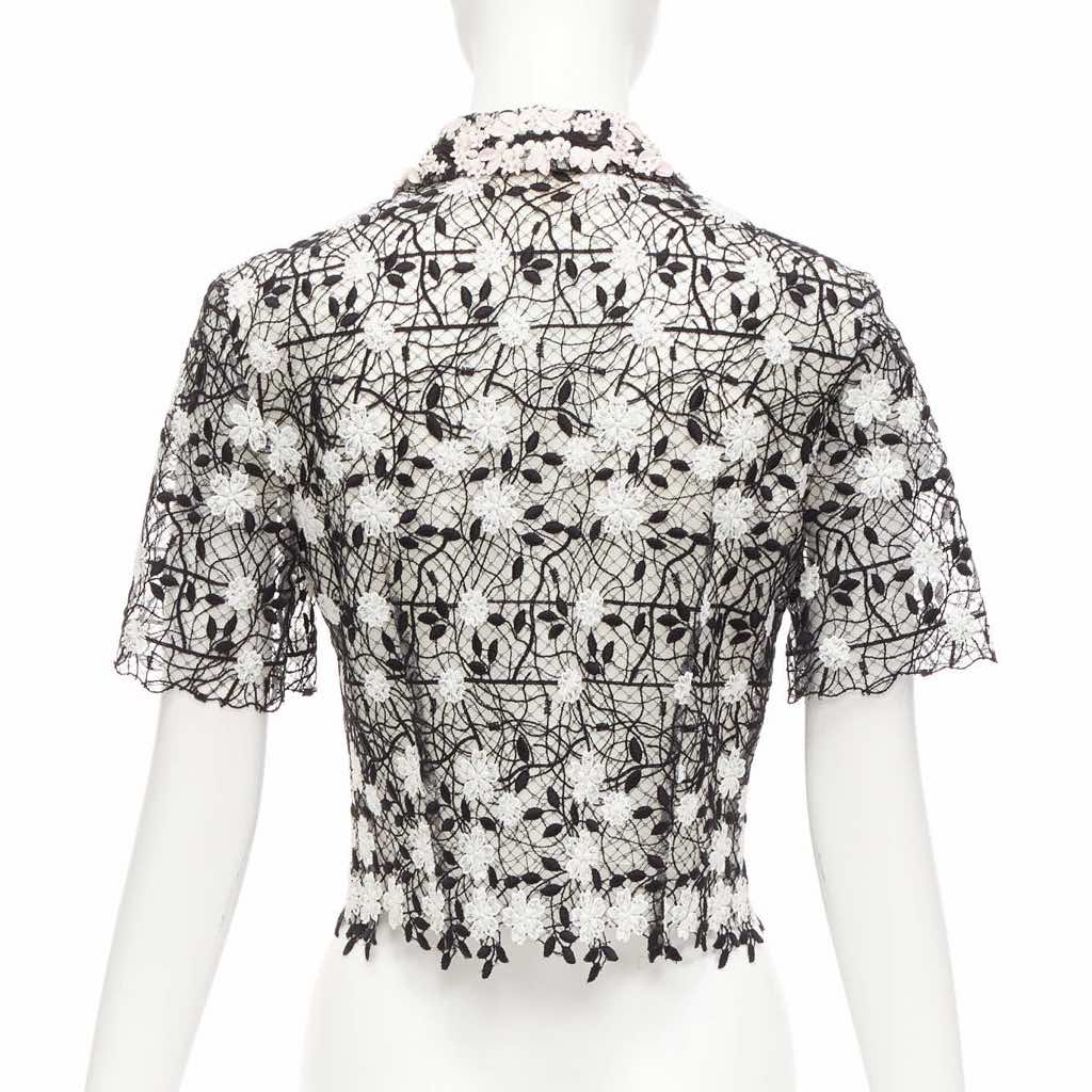 Giambattista Valli Lace Applique Shirt - Side view