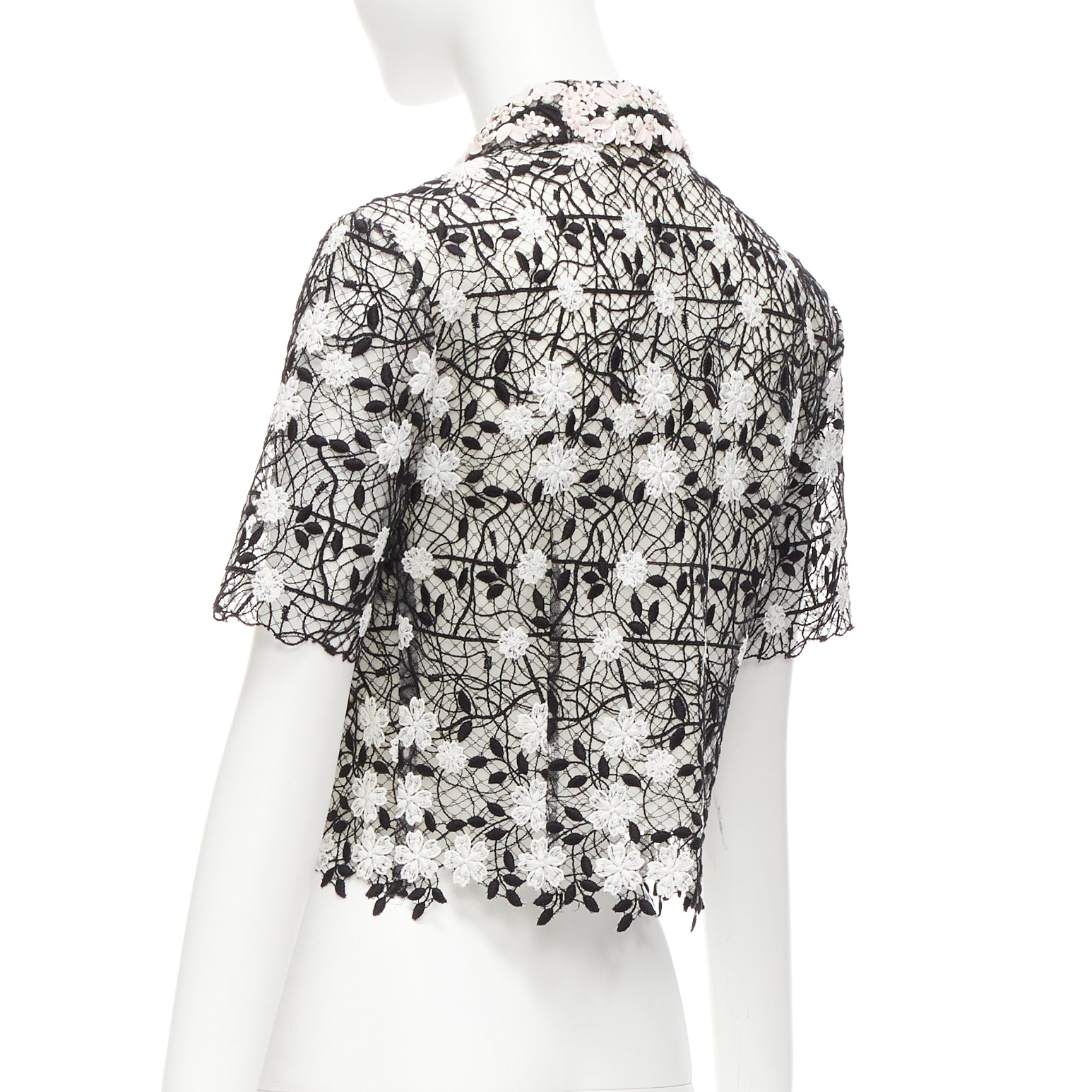 Giambattista Valli Lace Applique Shirt - Detail 1