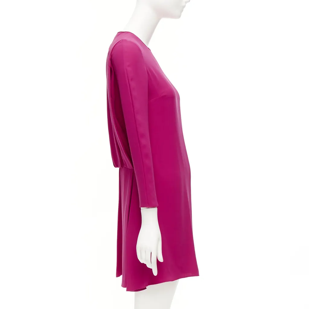 Valentino Keyhole Shift Dress Pink Silk Very good - Model View
