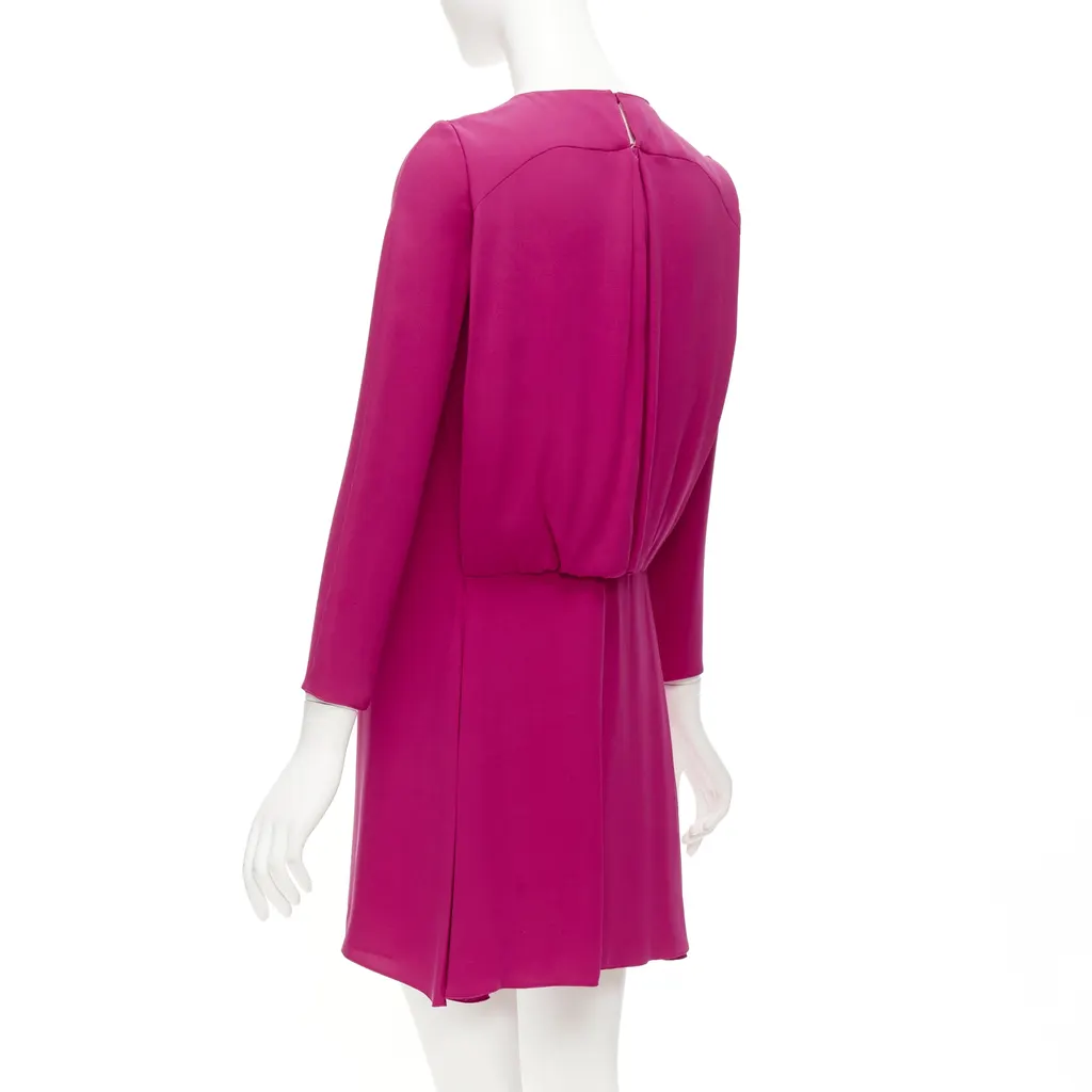 Valentino Keyhole Shift Dress Pink Silk Very good - Box View