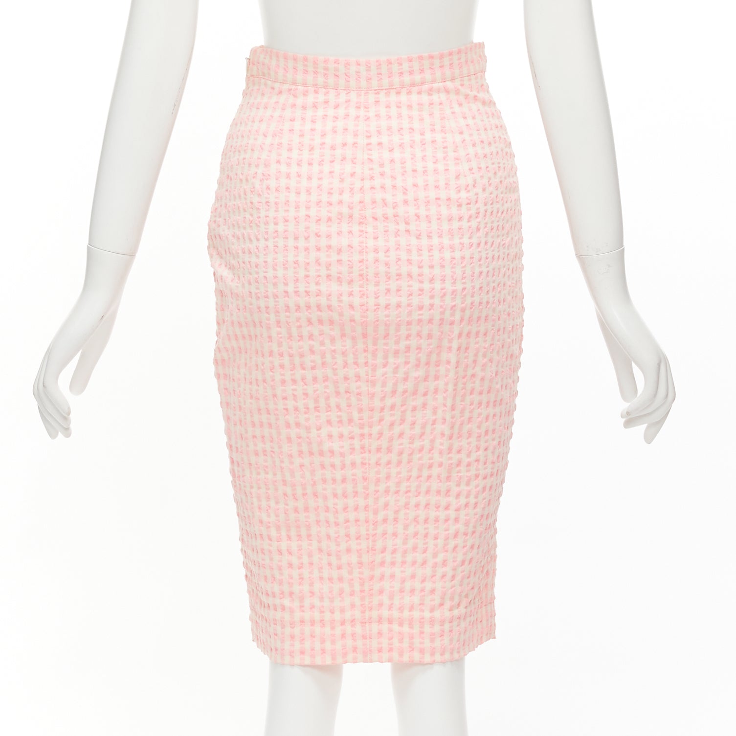 Altuzarra Gingham Button Skirt - Side view