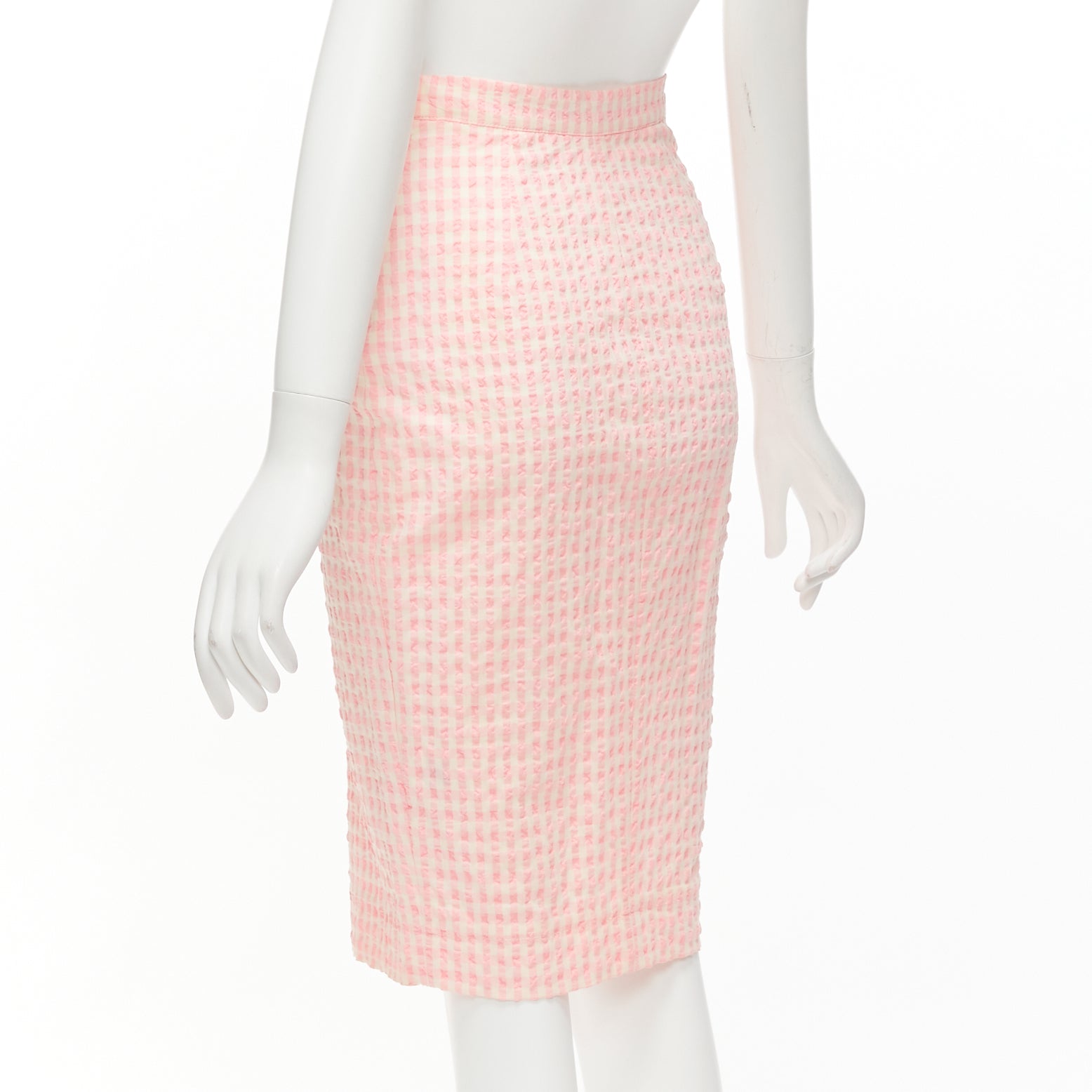 Altuzarra Gingham Button Skirt - Detail 1