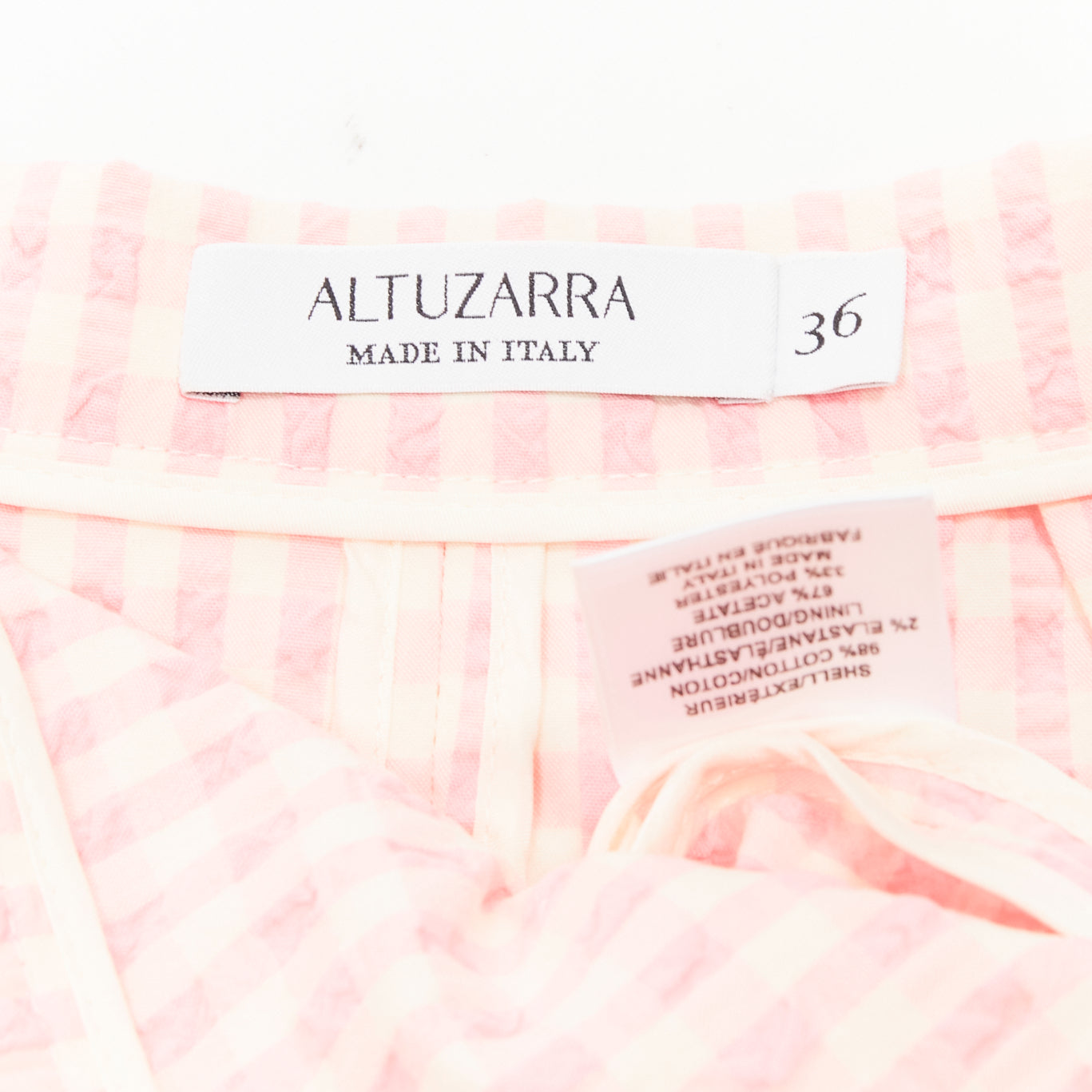 Altuzarra Gingham Button Skirt - Image 10