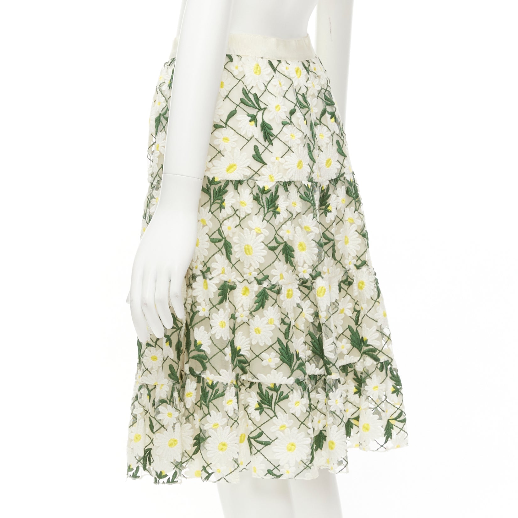Giambattista Valli Daisy Embroidered Skirt - Detail 1
