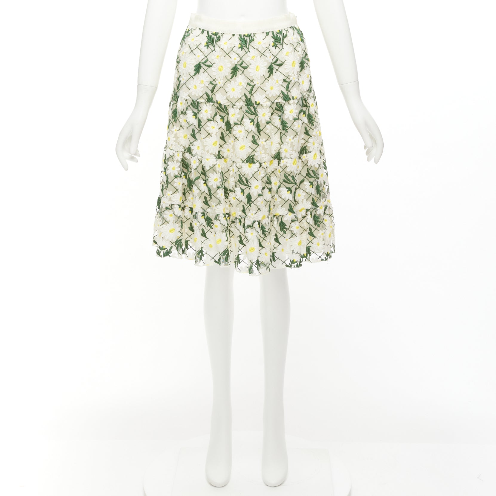 Giambattista Valli Daisy Embroidered Skirt - Image 11