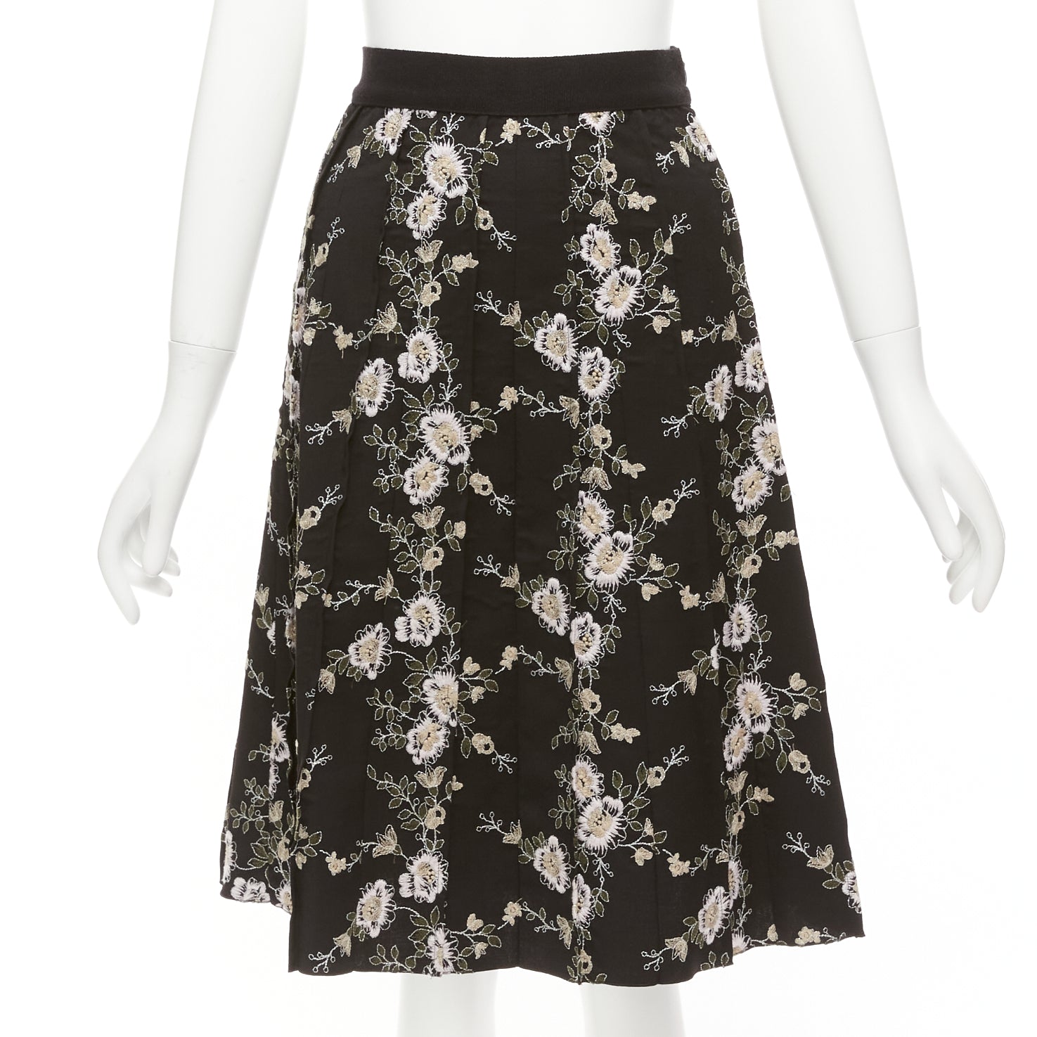 Giambattista Valli Floral Wool Skirt