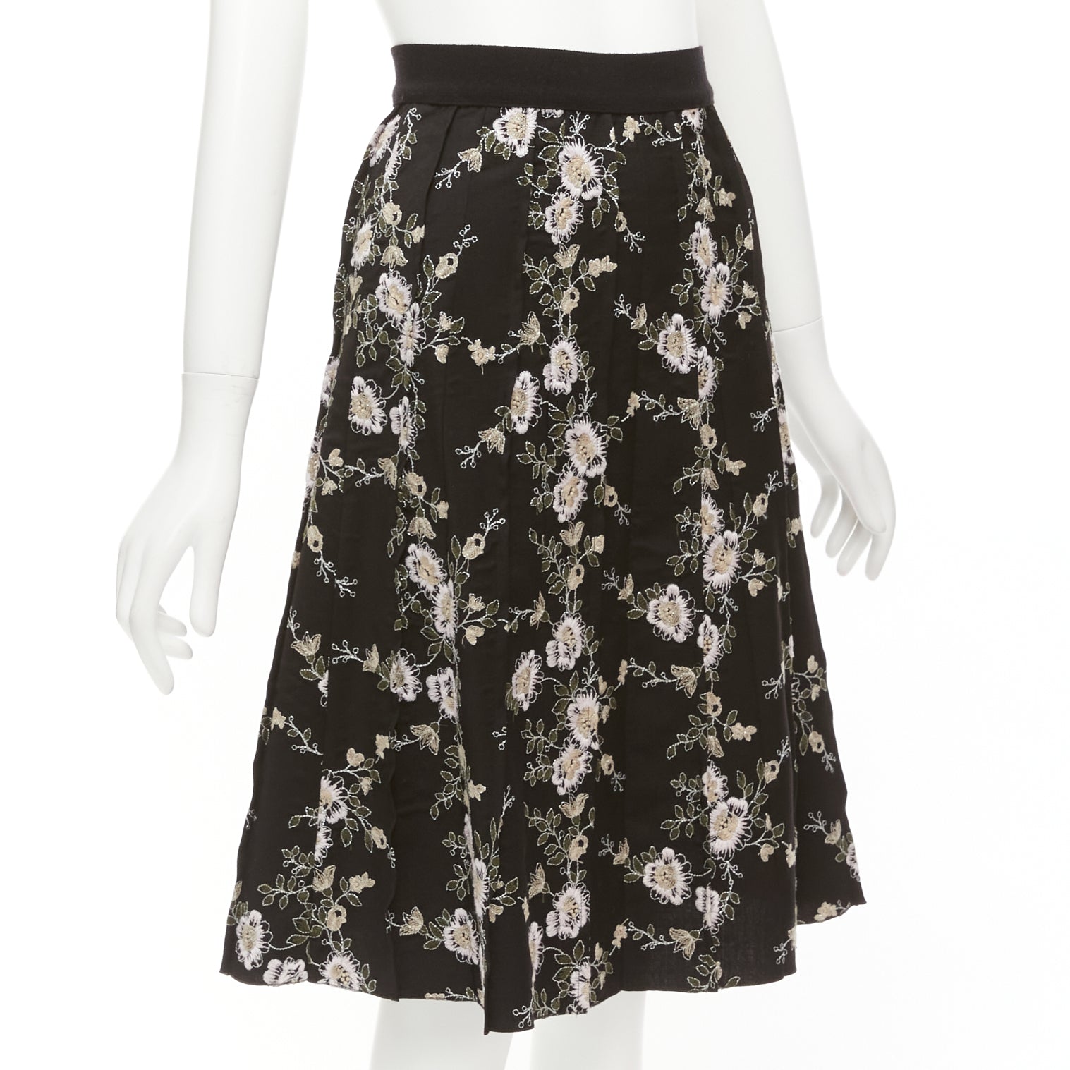 Giambattista Valli Floral Wool Skirt - Image 6