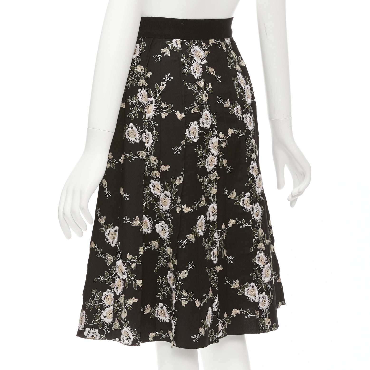 Giambattista Valli Floral Wool Skirt - Detail 1