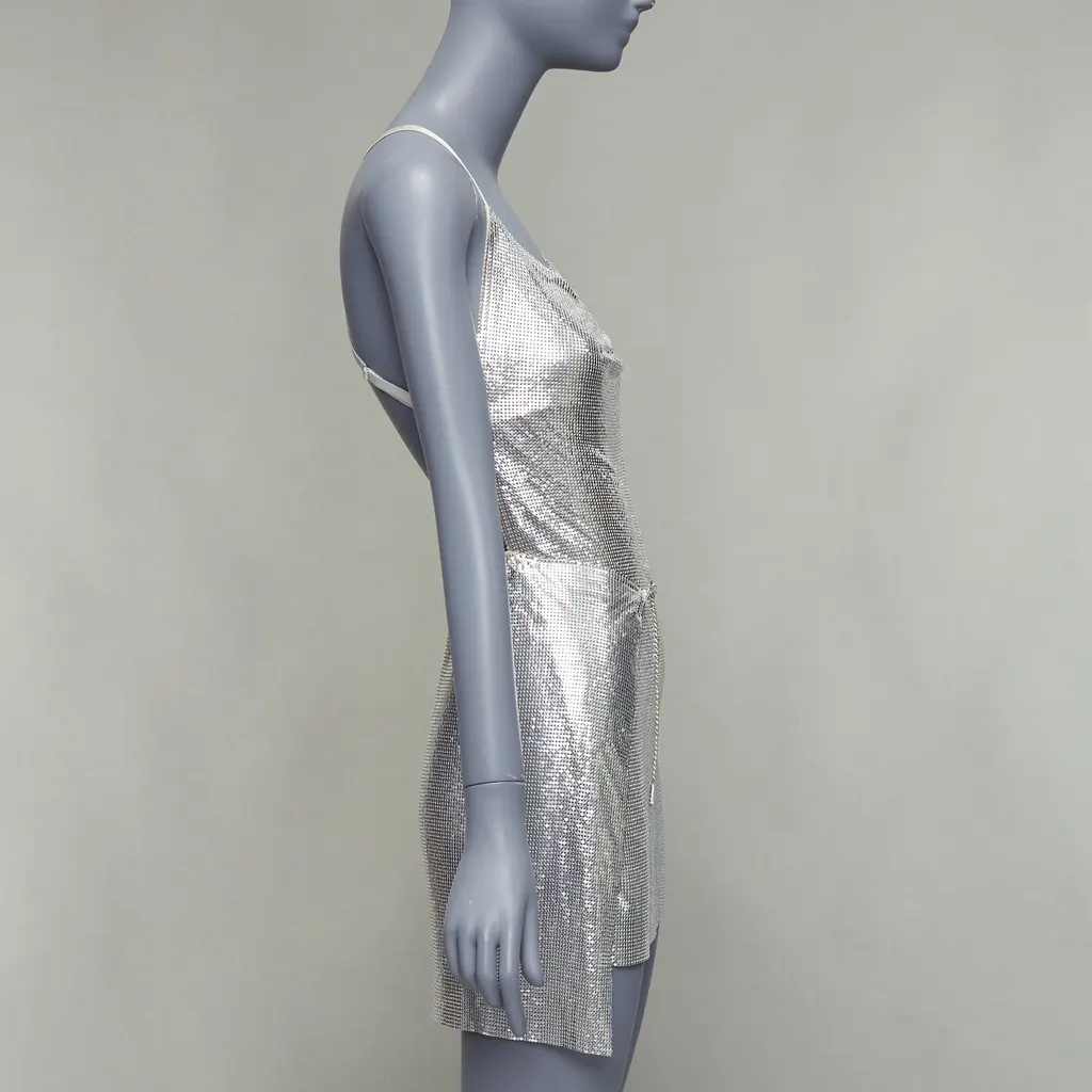 Poster Girl Adrianne Silver Polyester Never worn, with tag - Model View