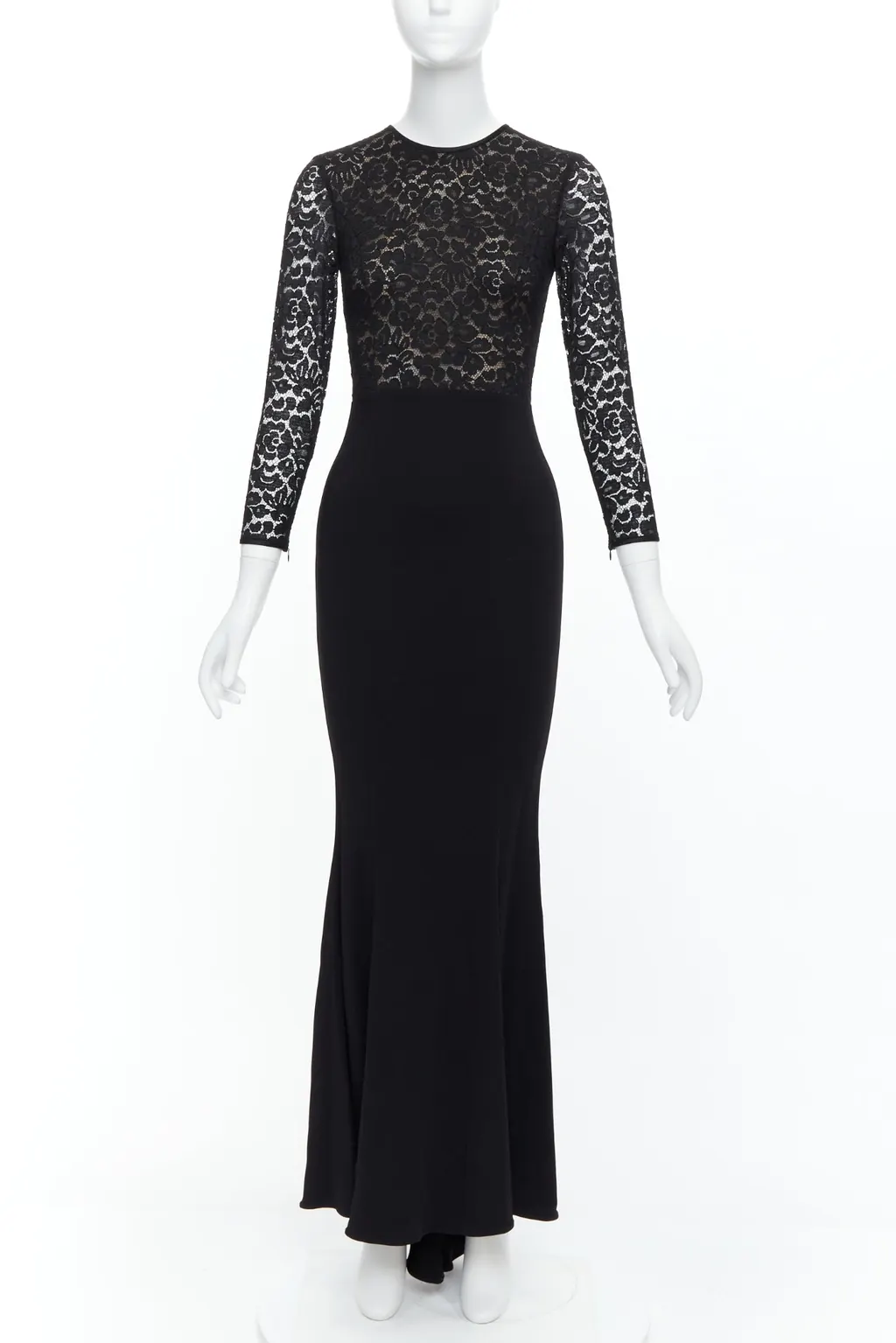 Michael Kors Lace Overlay Dress Black Polyester Never worn, with tag - Front View