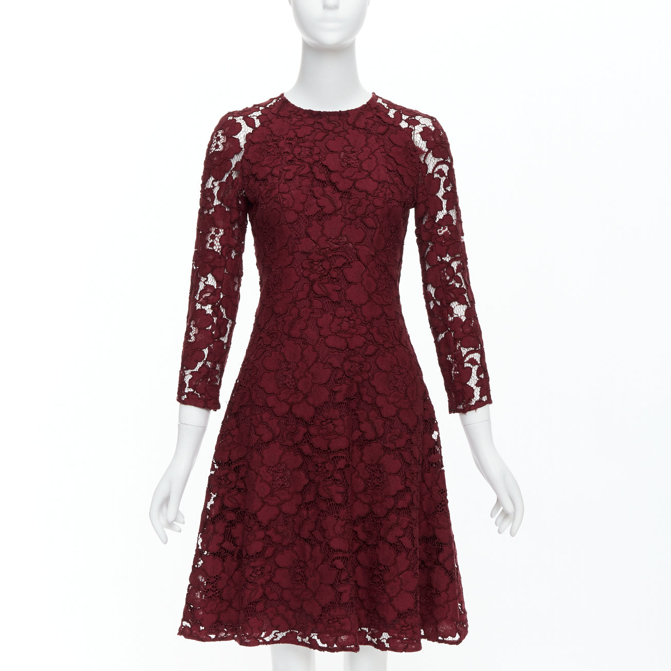 Oscar De La Renta Lace Fit Dress