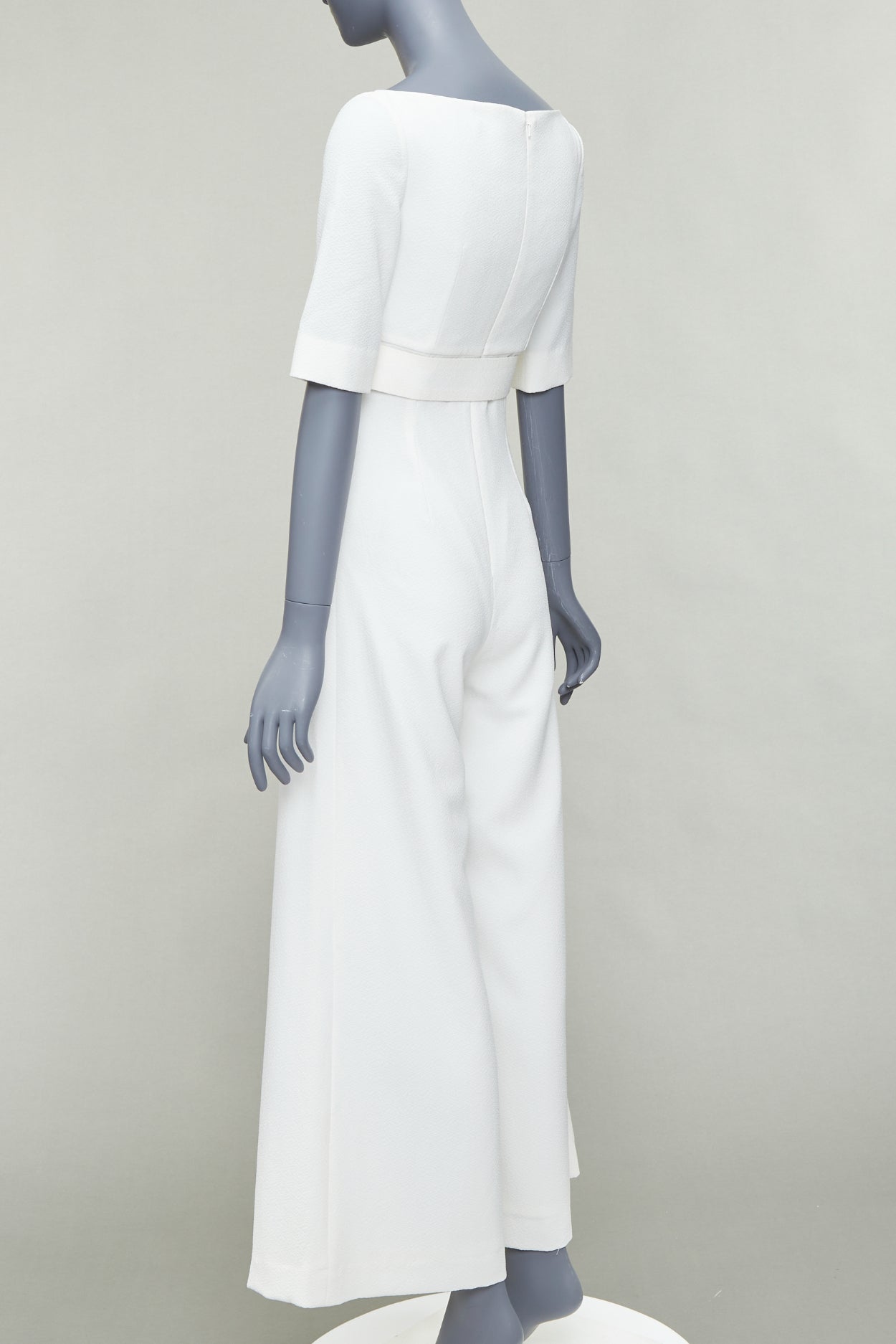 Emilia Wickstead Cloque Belted Jumpsuit - Detail 1