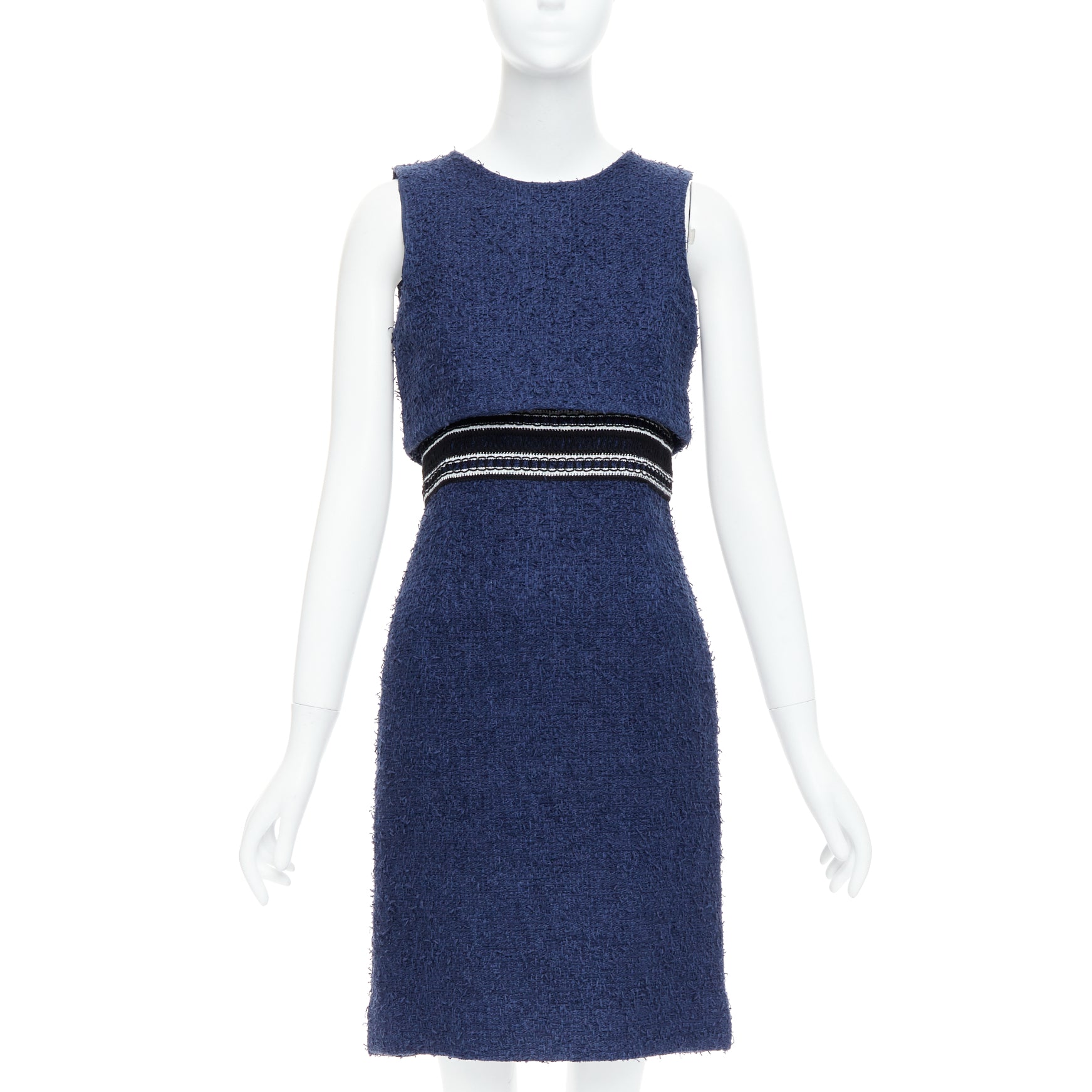 Oscar De La Renta Tweed Layered Dress