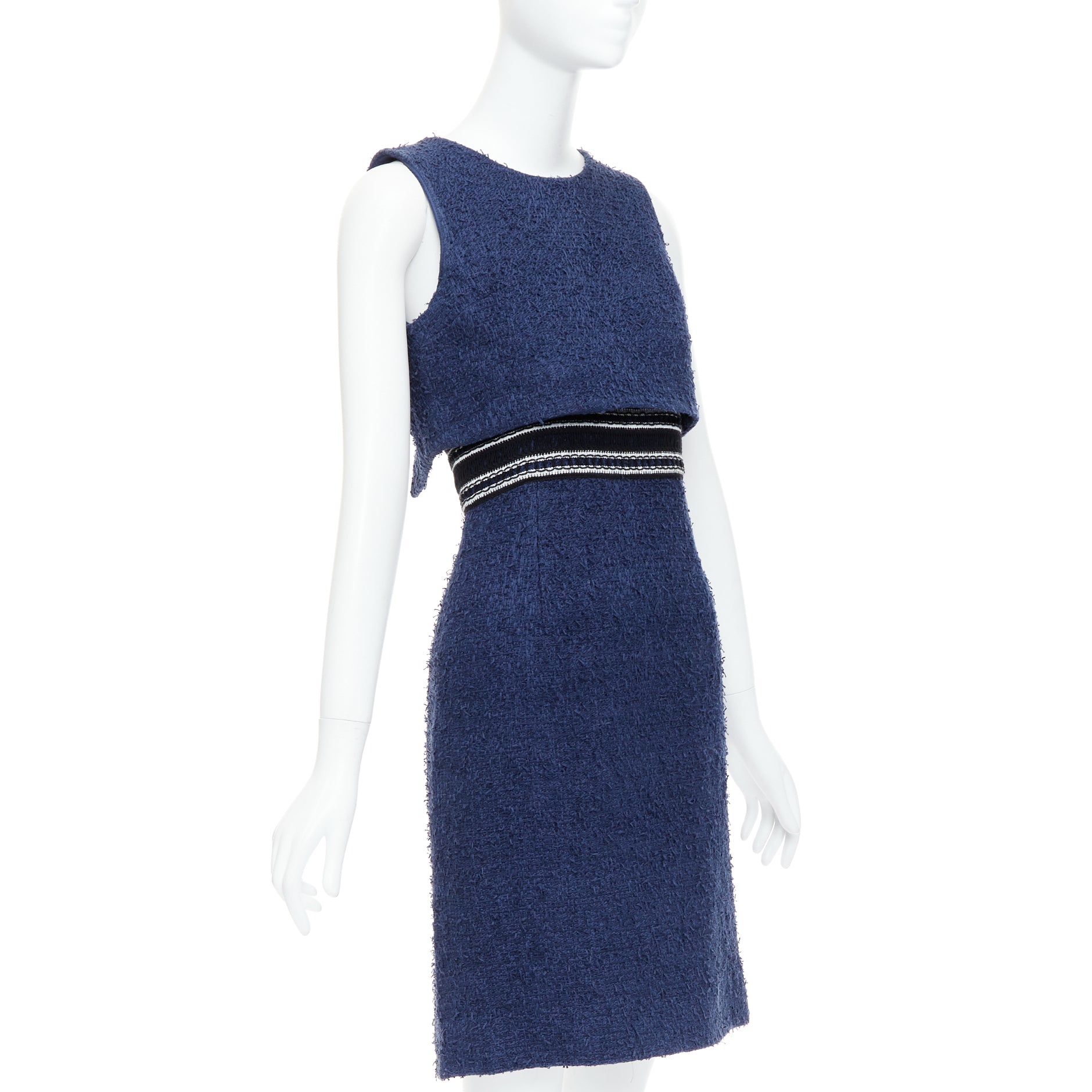 Oscar De La Renta Tweed Layered Dress - Image 6