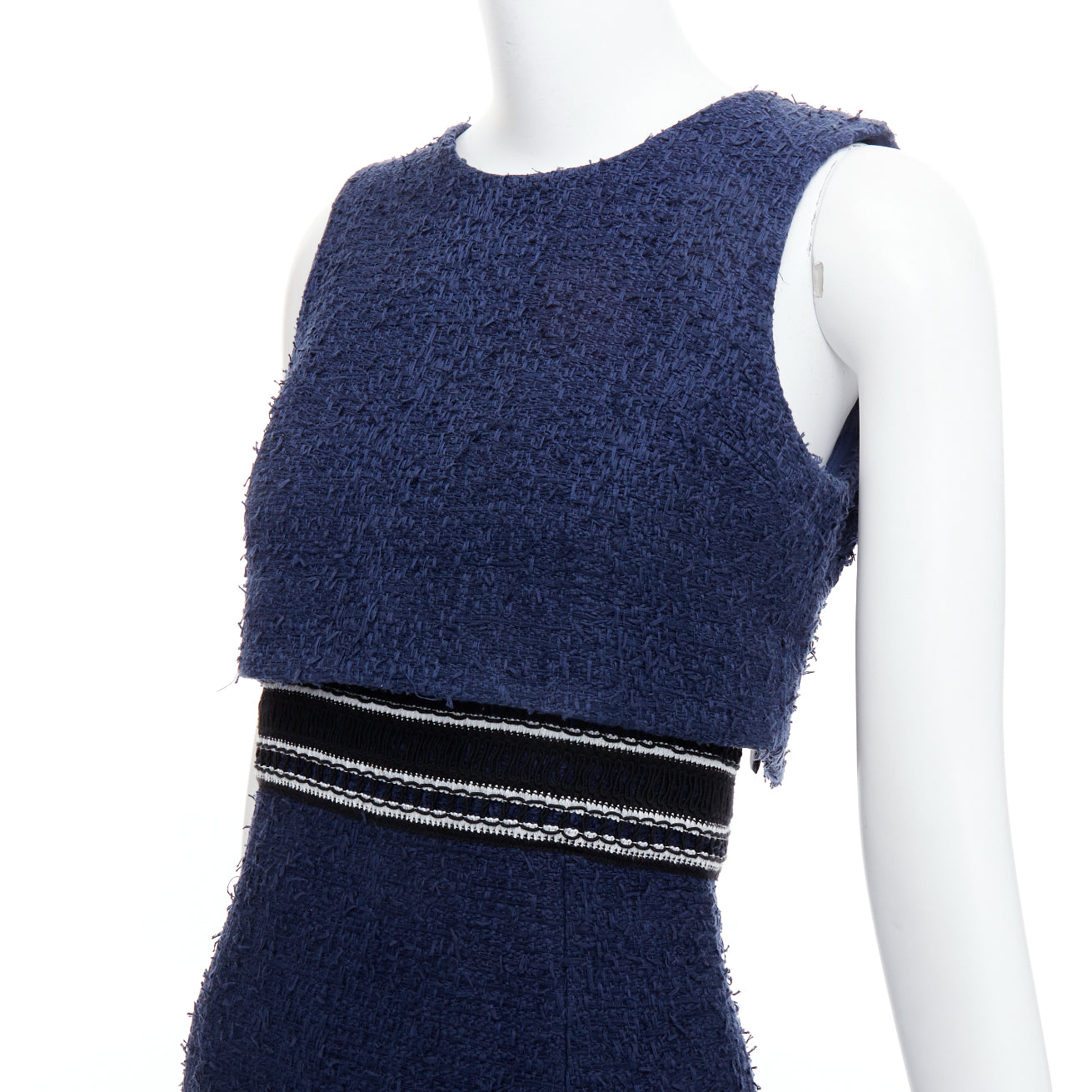 Oscar De La Renta Tweed Layered Dress - Detail 2