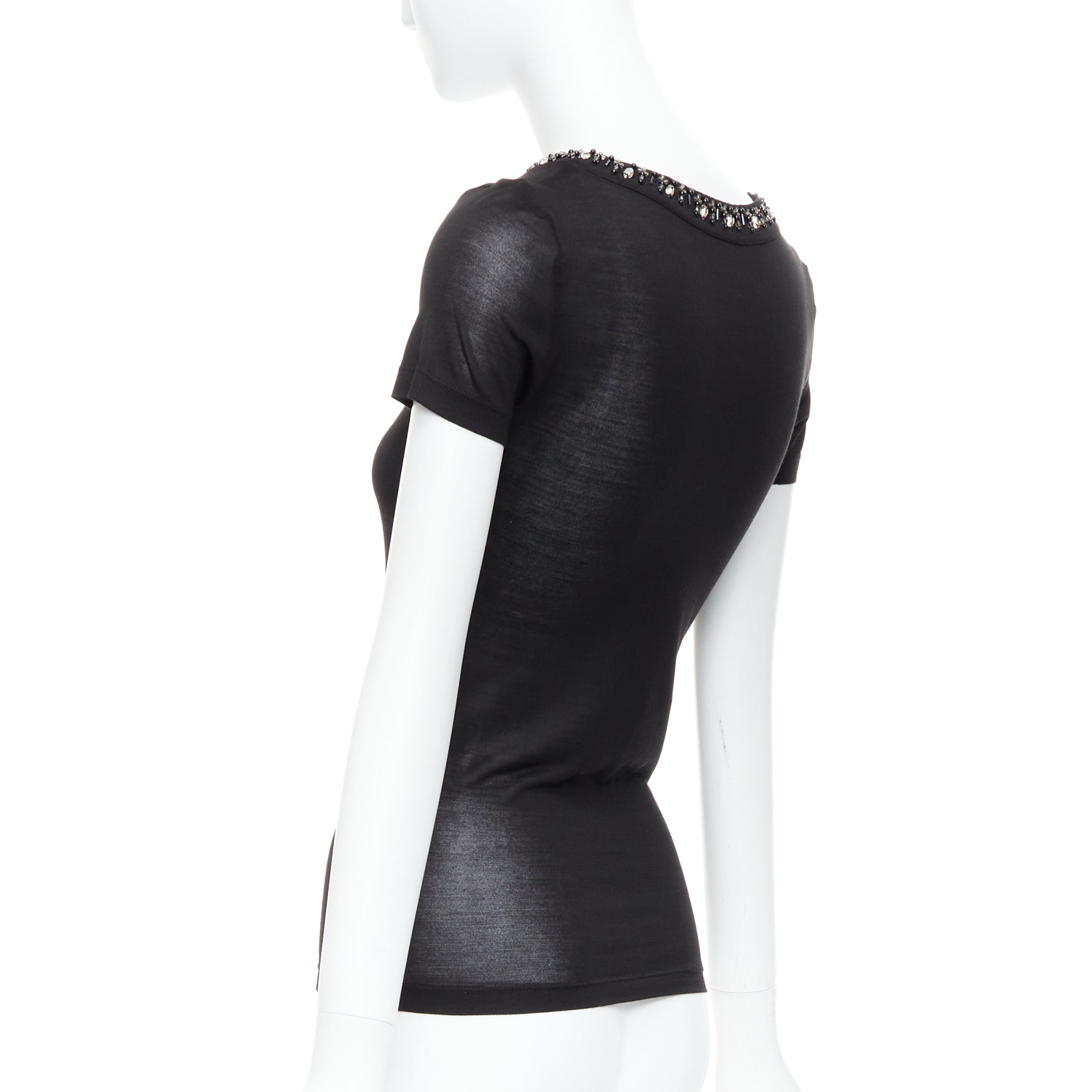 Christian Dior Beaded Collar Tee - Detail 1