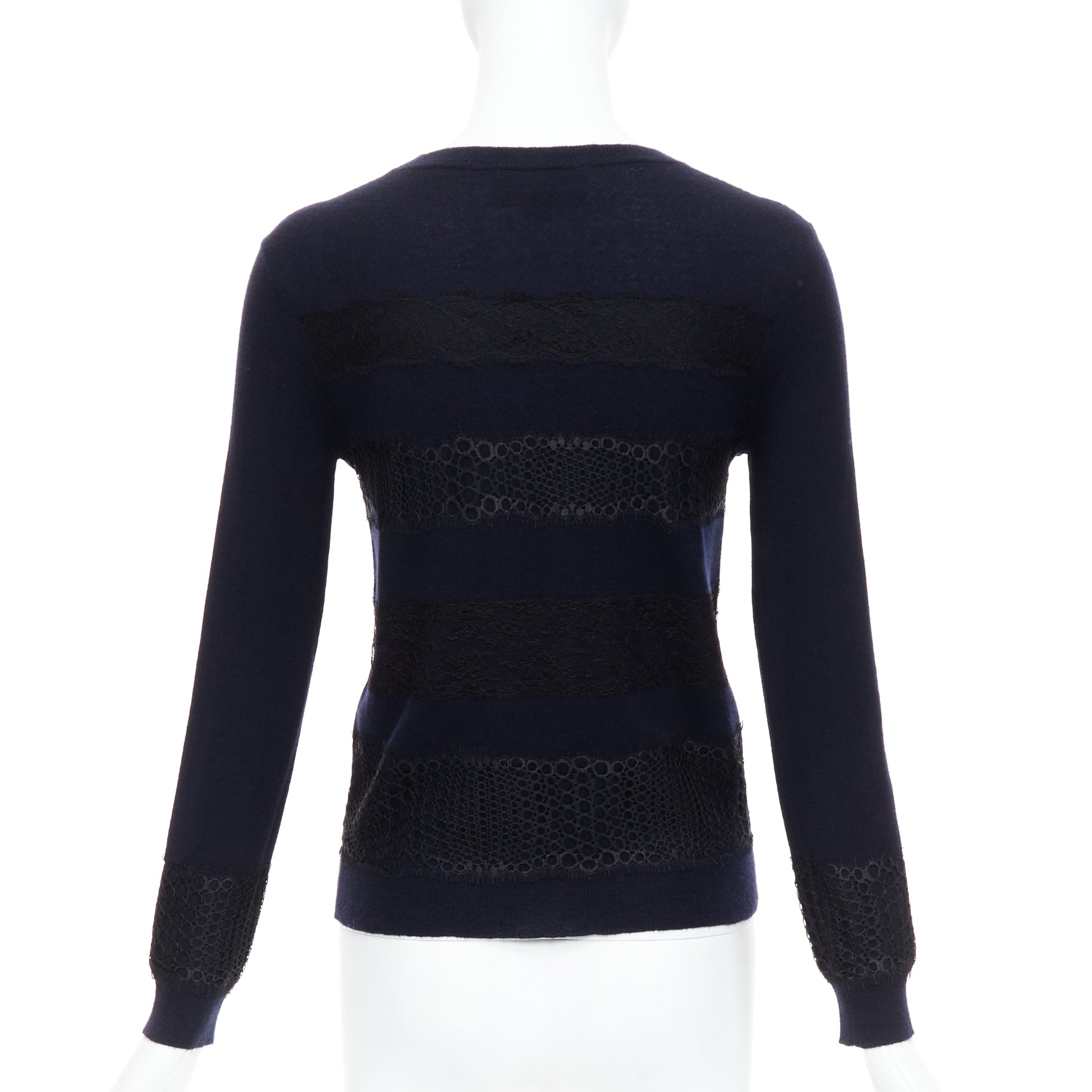 Giambattista Valli Mix Lace Sweater - Side view