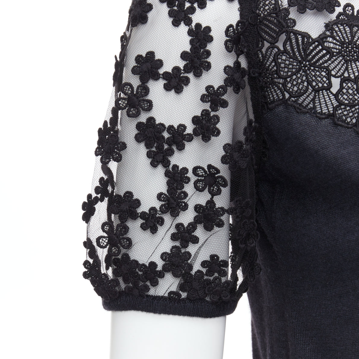 Giambattista Valli Floral Lace Sweater - Detail 2
