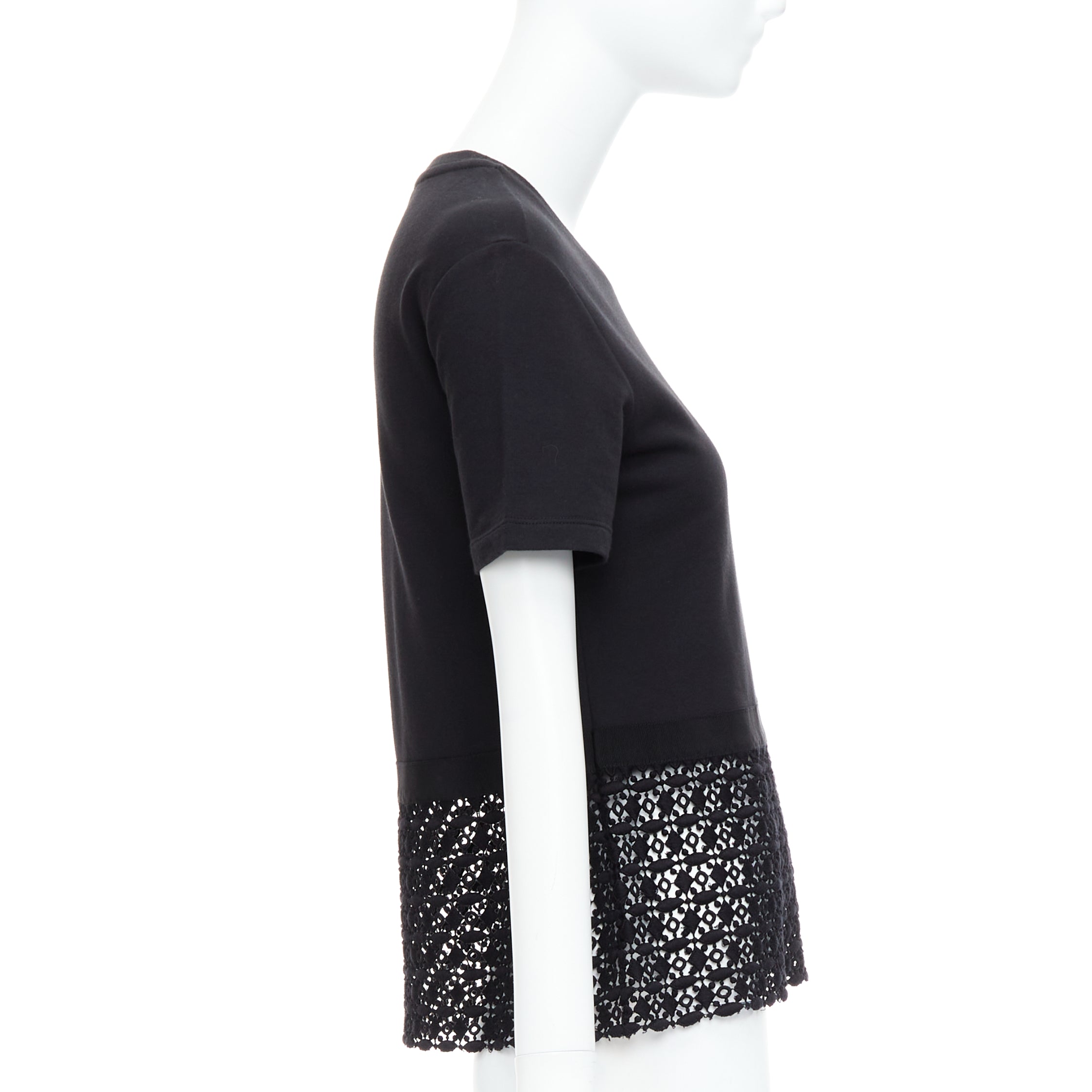 Giambattista Valli Lace Hem Tee - 4