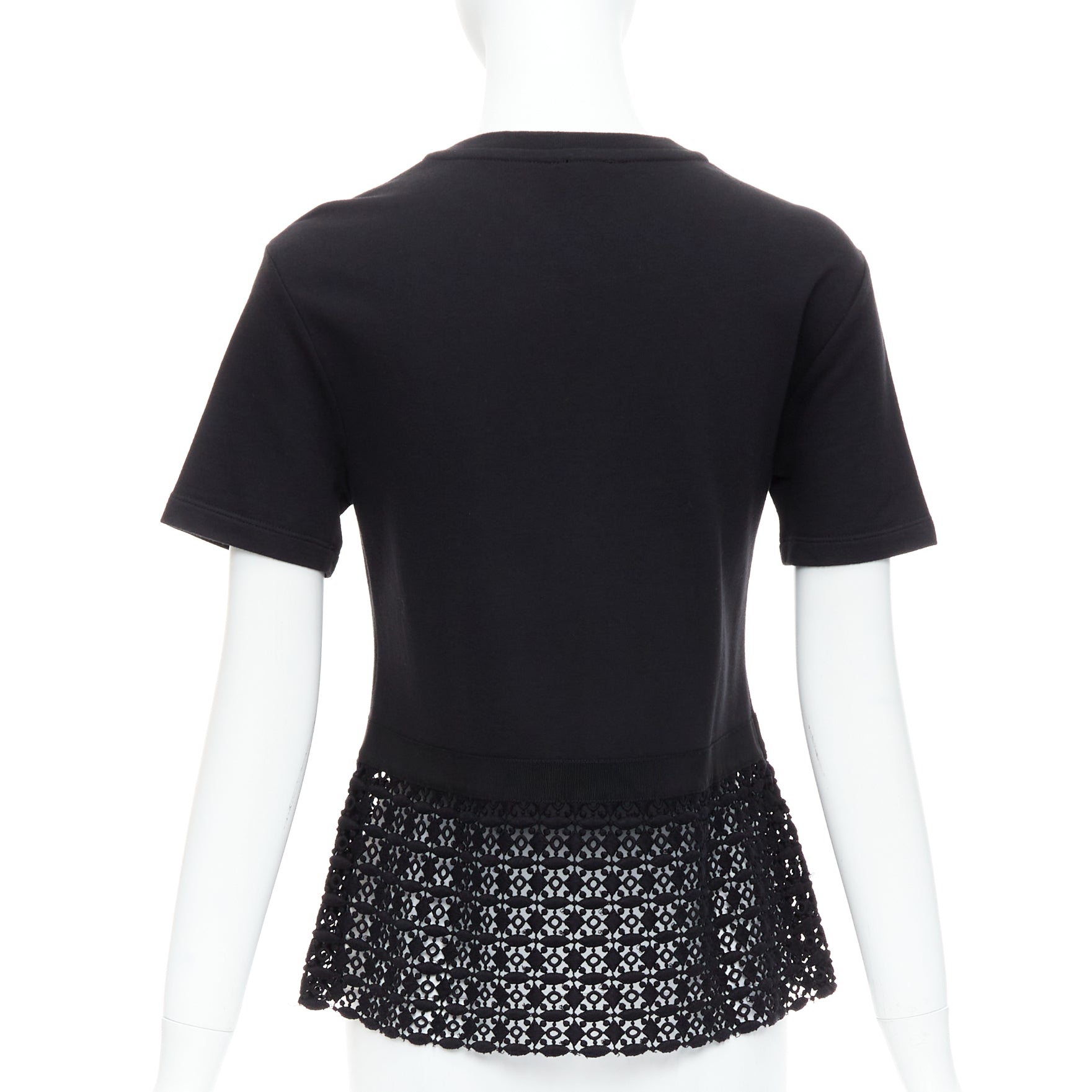 Giambattista Valli Lace Hem Tee - Side view