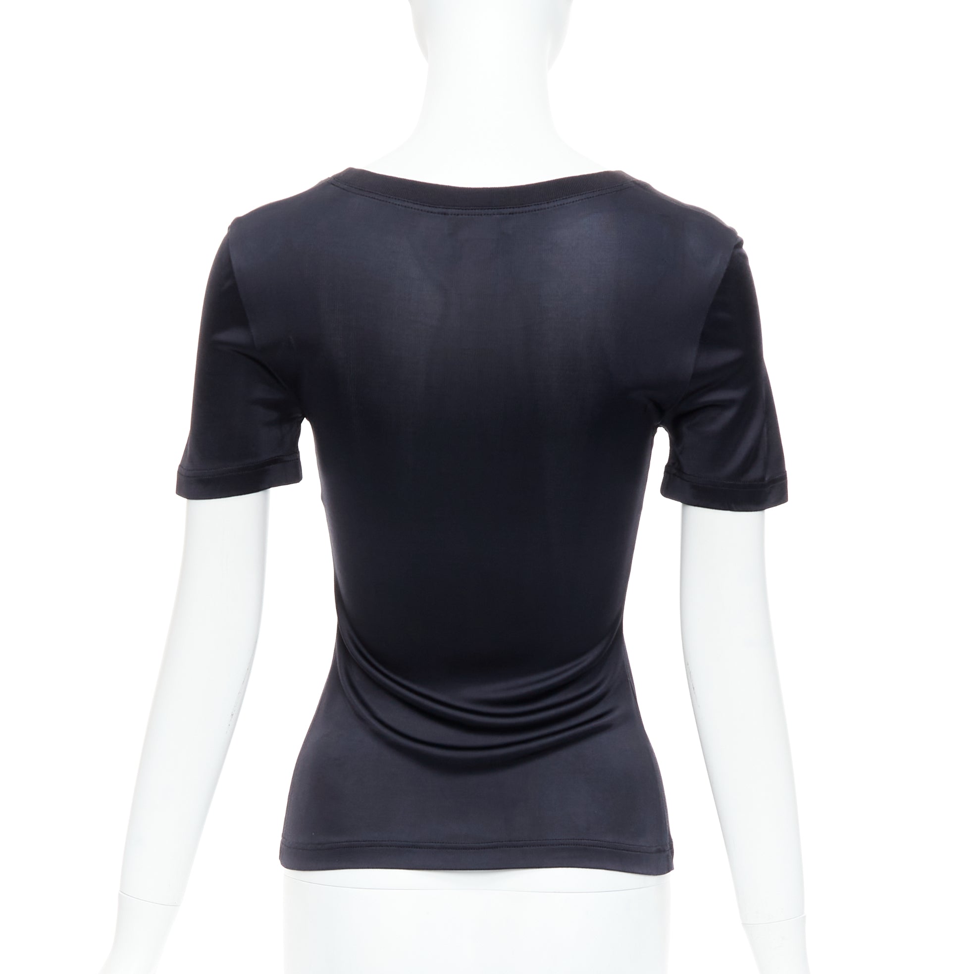 Gianni Versace Slinky Sleeve Top - Side view