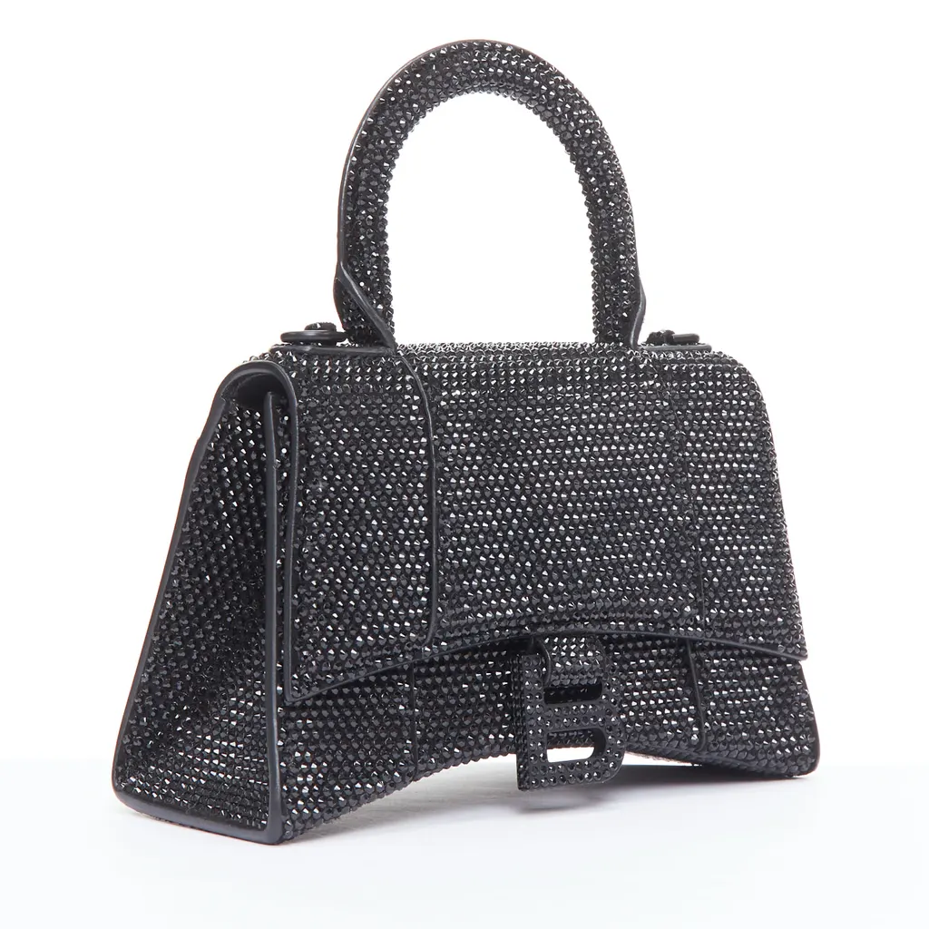 Balenciaga Hourglass XS Black Leather Very good - Inside View