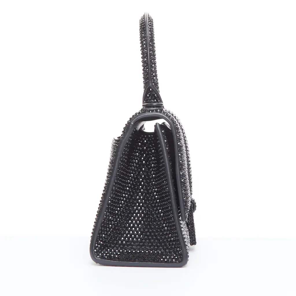 Balenciaga Hourglass XS Black Leather Very good - Model View