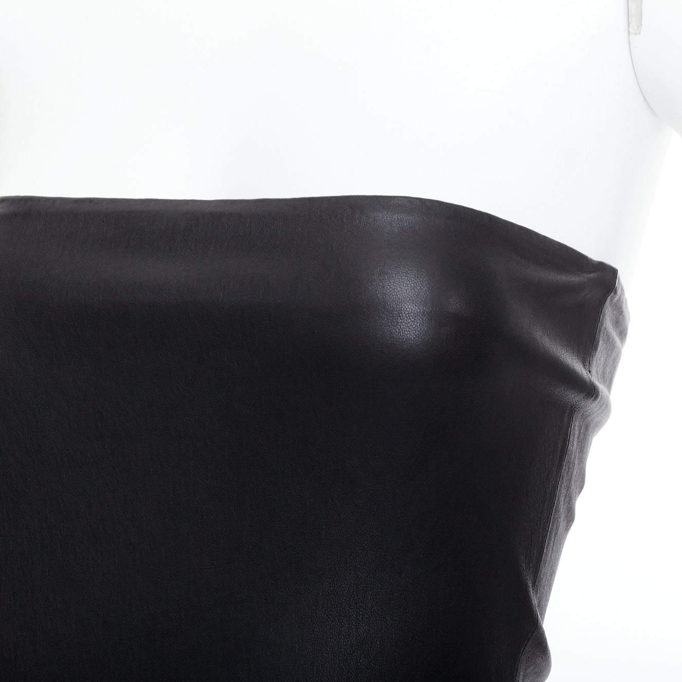 Sprwmn Leather Tube Dress - Back view