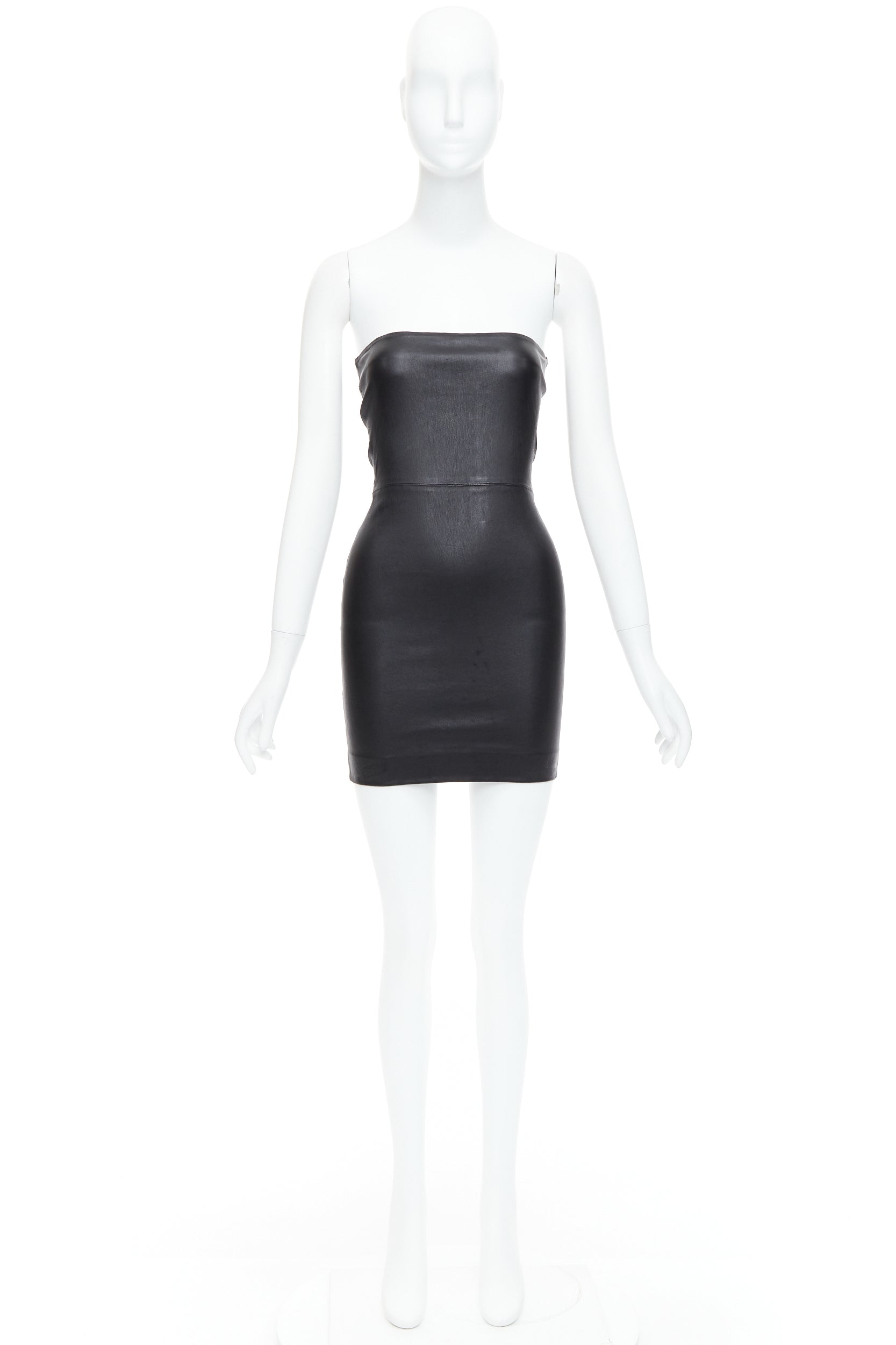 Sprwmn Leather Tube Dress - Image 11